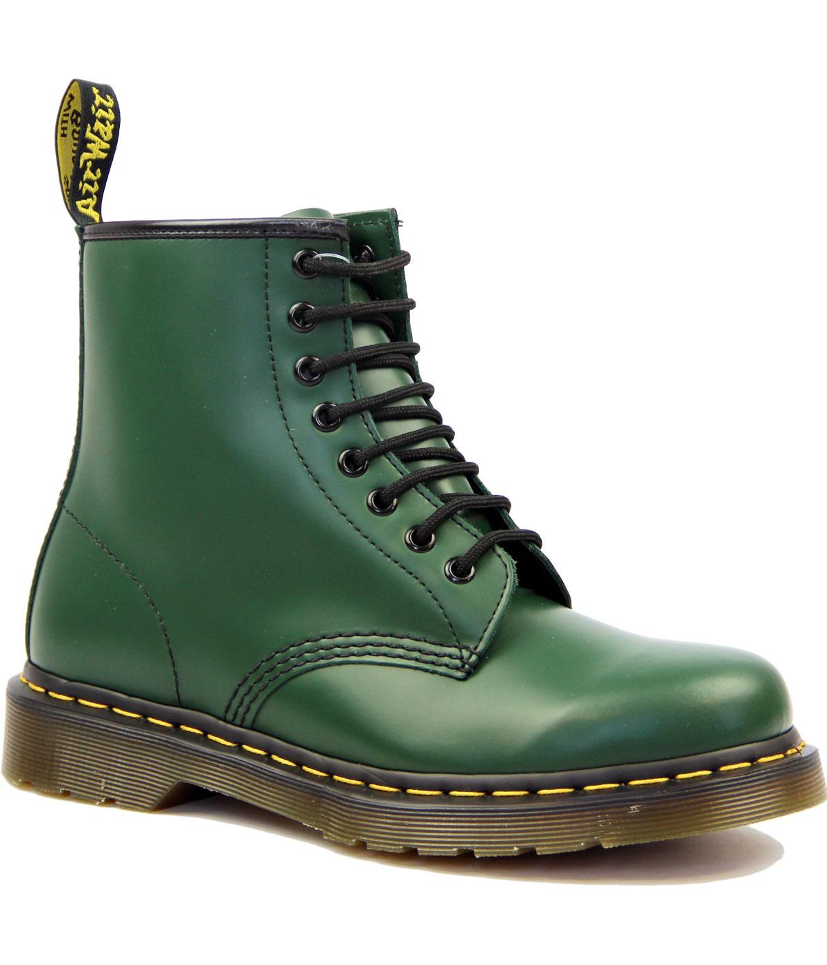 1460 DR MARTENS Retro 60's Smooth Green Boots