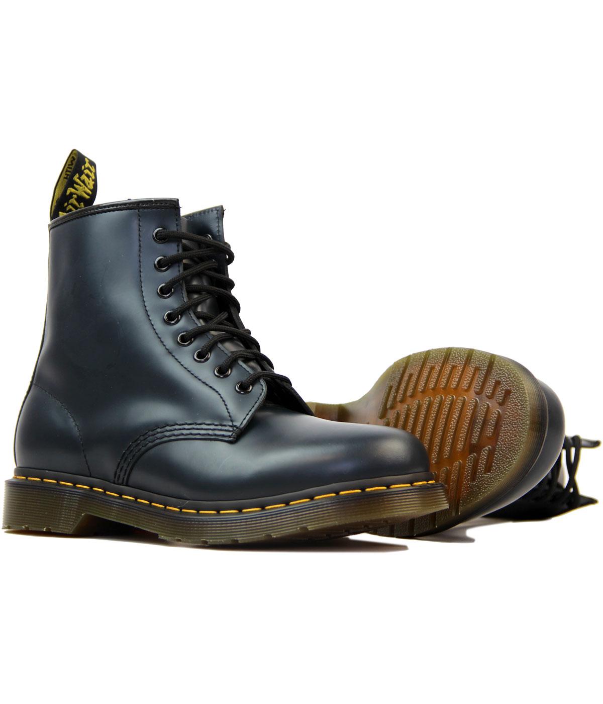 dr martens navy smooth