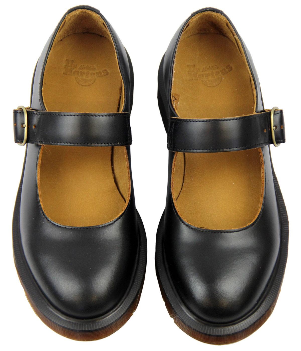 Indica Dr Martens Retro 60s Vintage Mary Jane Shoes Black