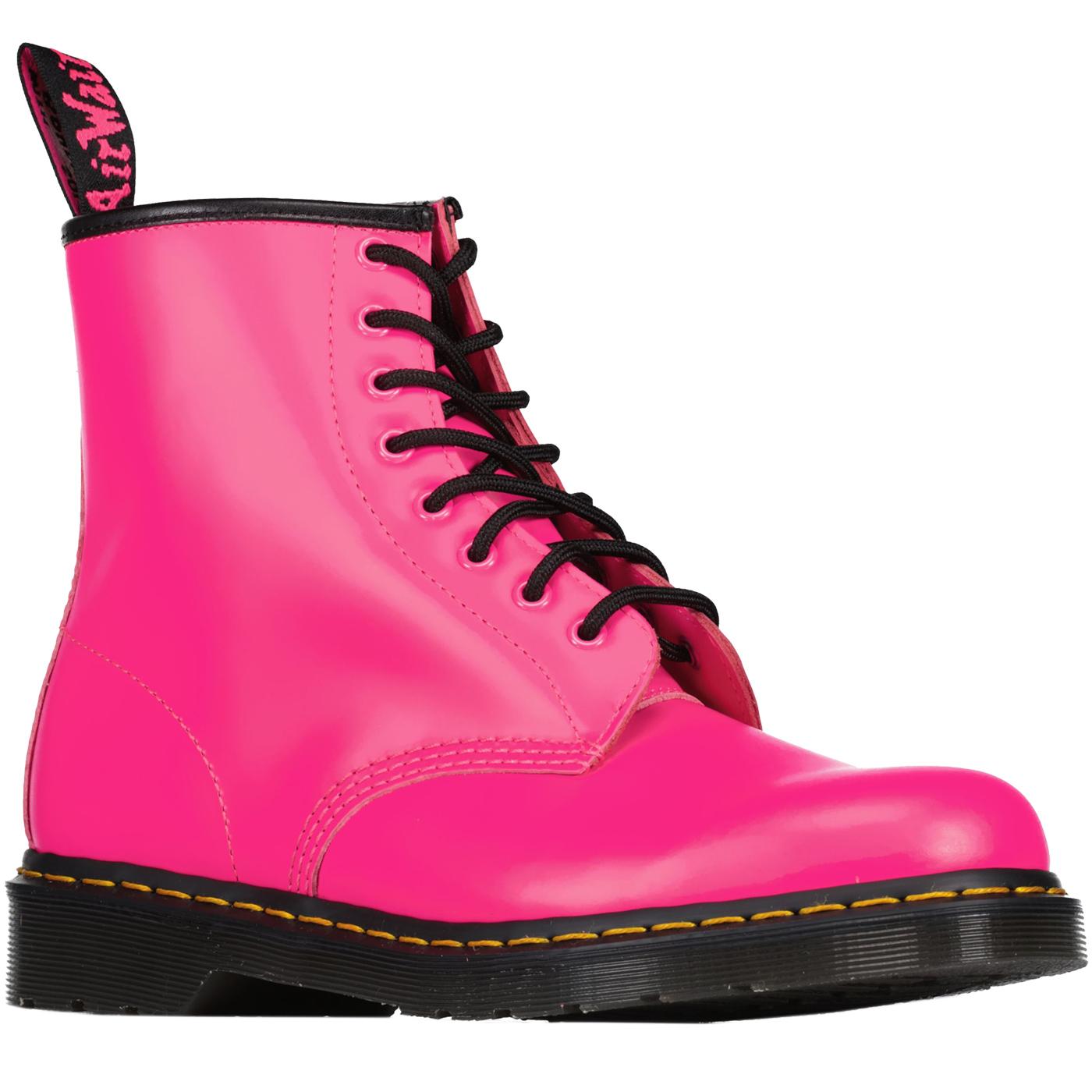 1460 Dr Martens Classic Smooth Boots Clash Pink