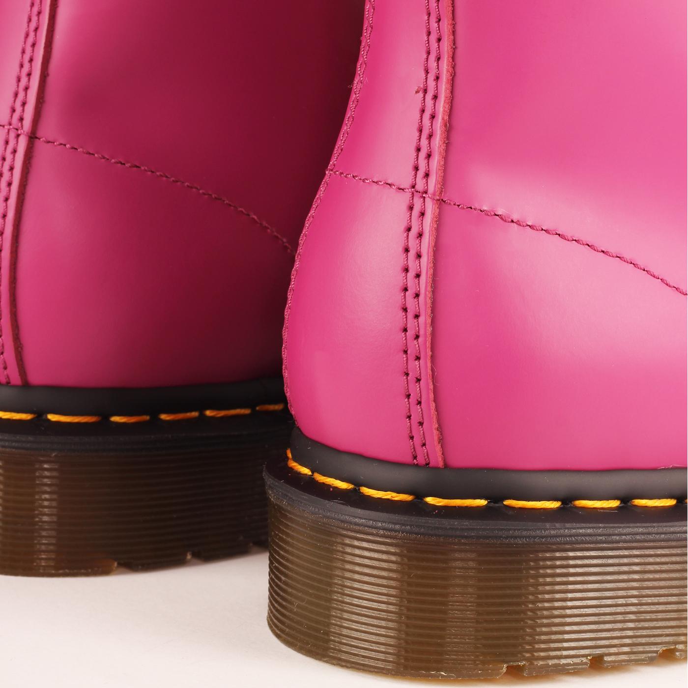 DR MARTENS 1460 Retro Mod Smooth Ankle Boots in Fuchsia