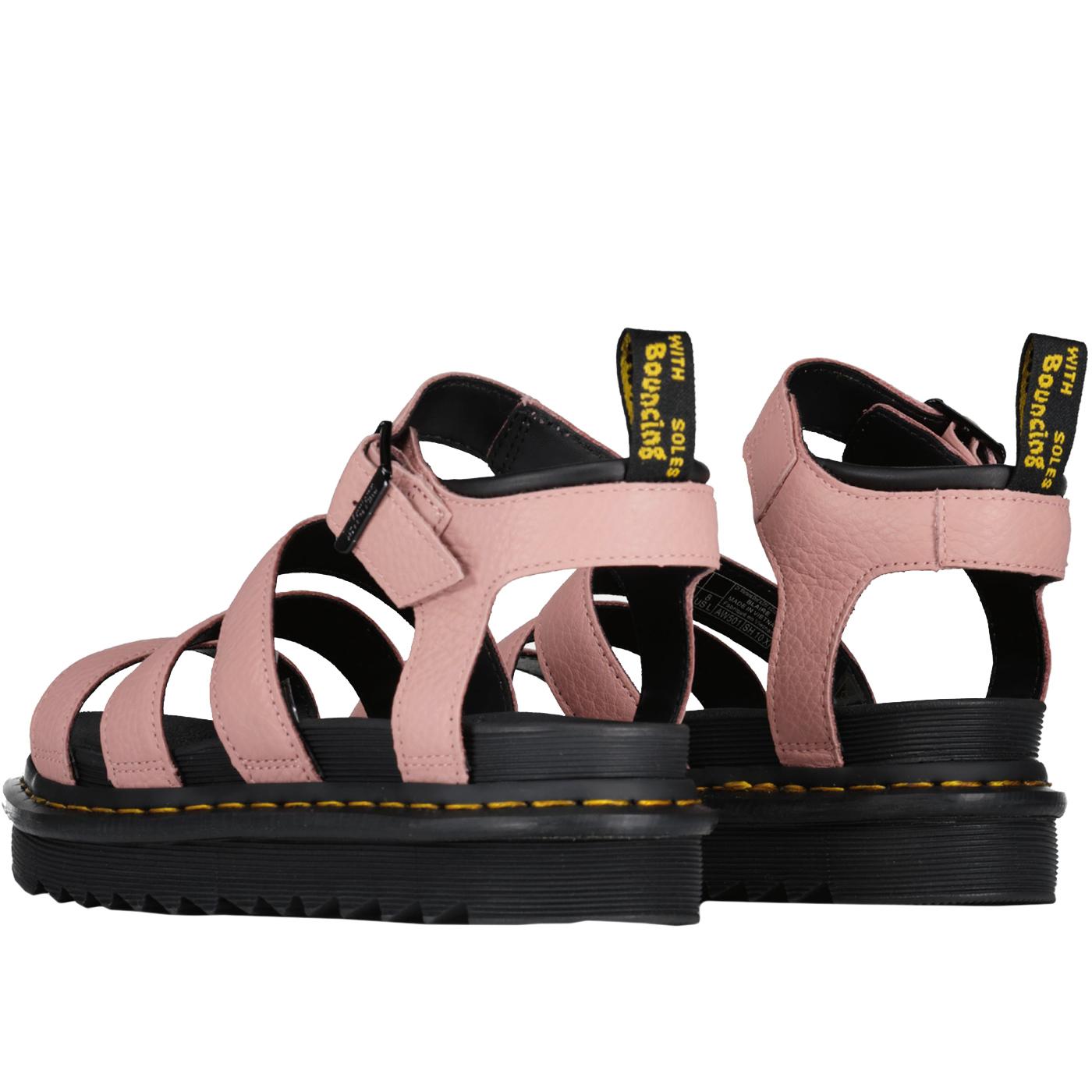 Blaire Dr Martens Pisa Leather Sandals Peach Beige