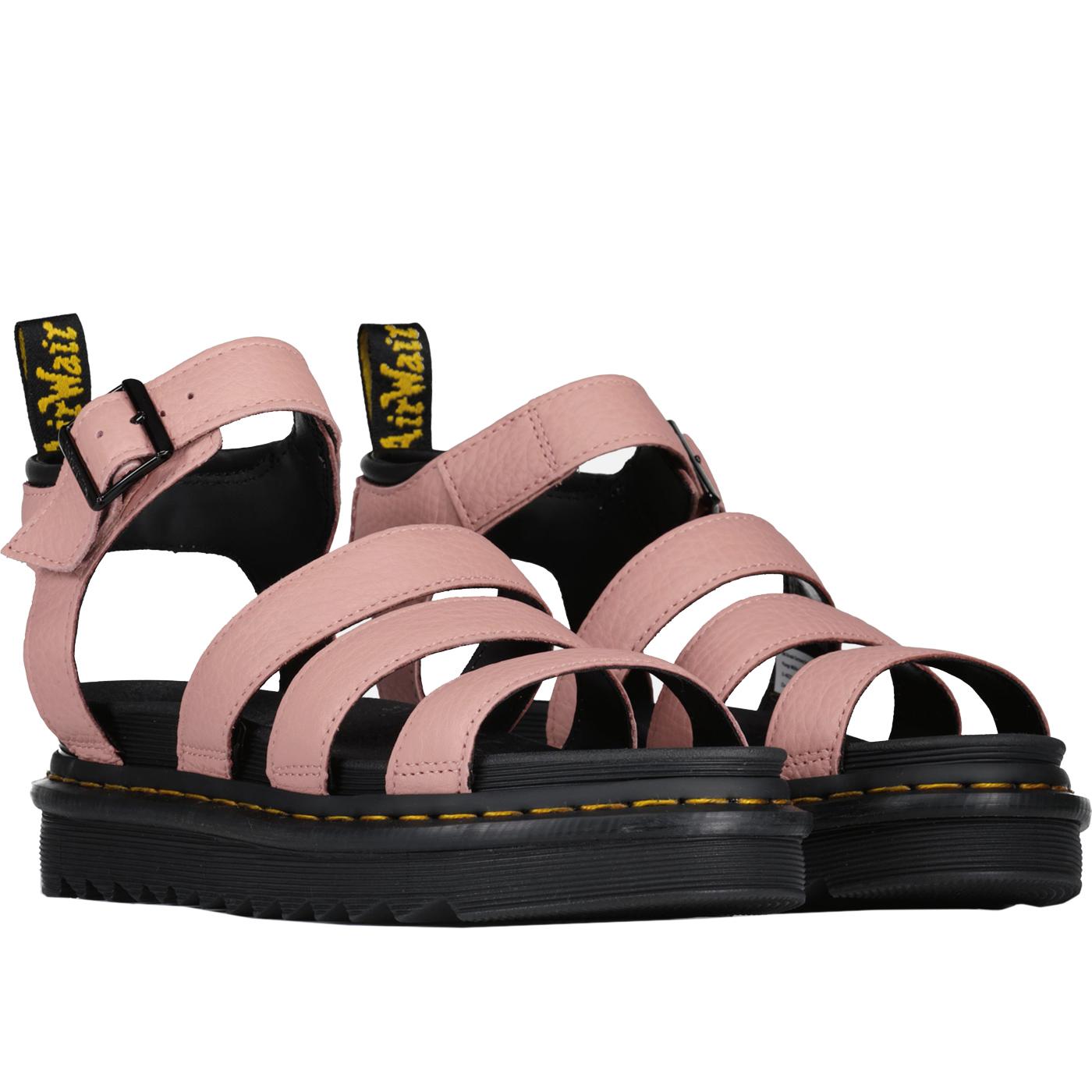 Blaire Dr Martens Pisa Leather Sandals Peach Beige