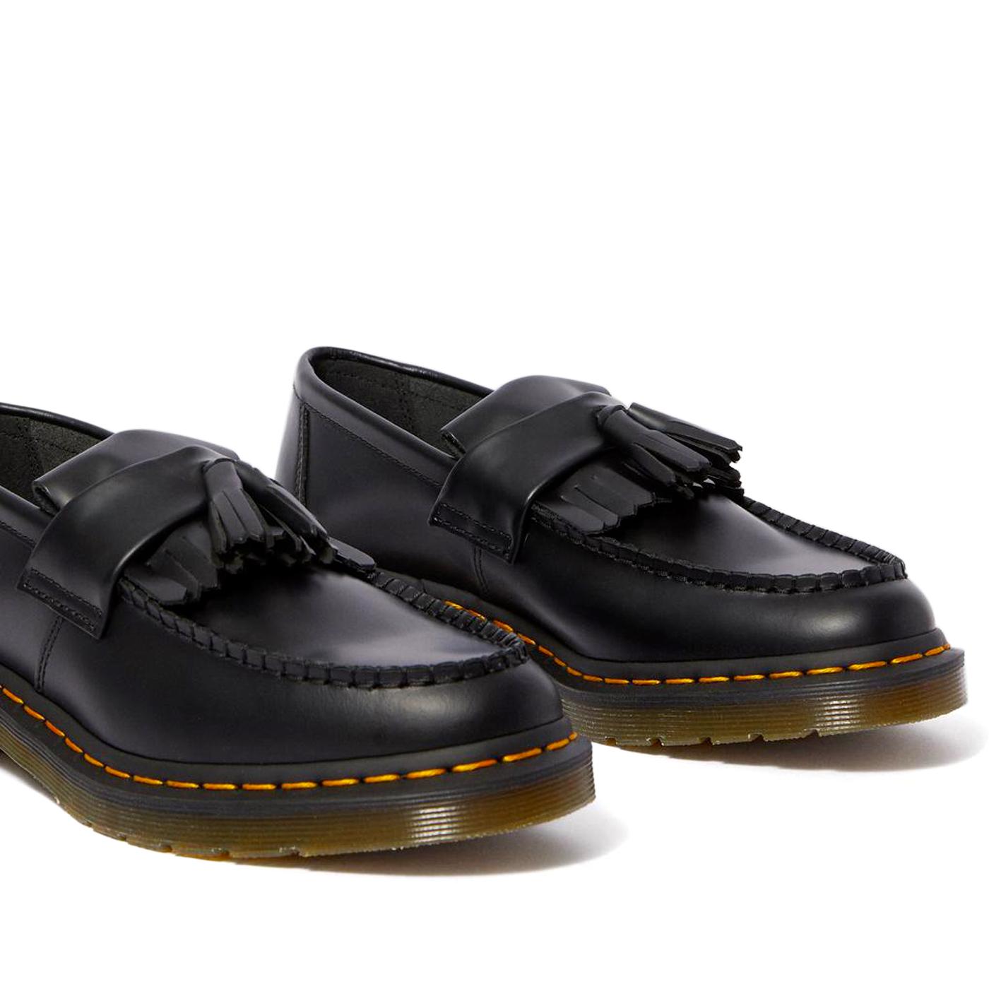 DR MARTENS Adrian Men's Leather Tassel Loafers BLACK
