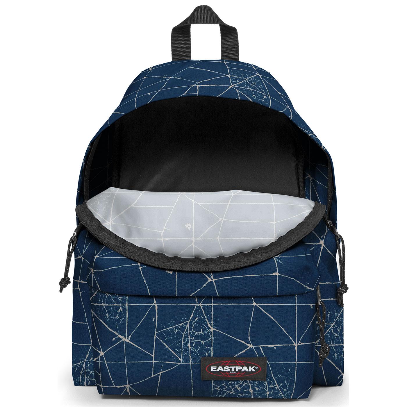 EASTPAK Padded Pak'r Retro 80s Backpack in Cracked Blue