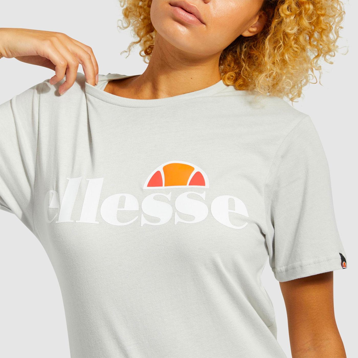 Ellesse Ladies Hayes T-Shirt – Slim Fit, Schwarz, Baumwolle, Mit Großem Logo