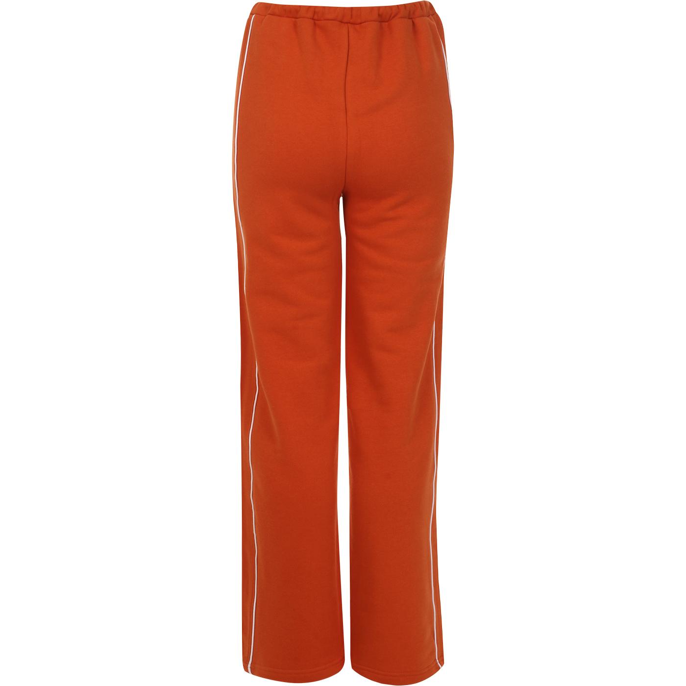 Amiti ELLESSE Women's Retro Jog Pants in Dark Orange