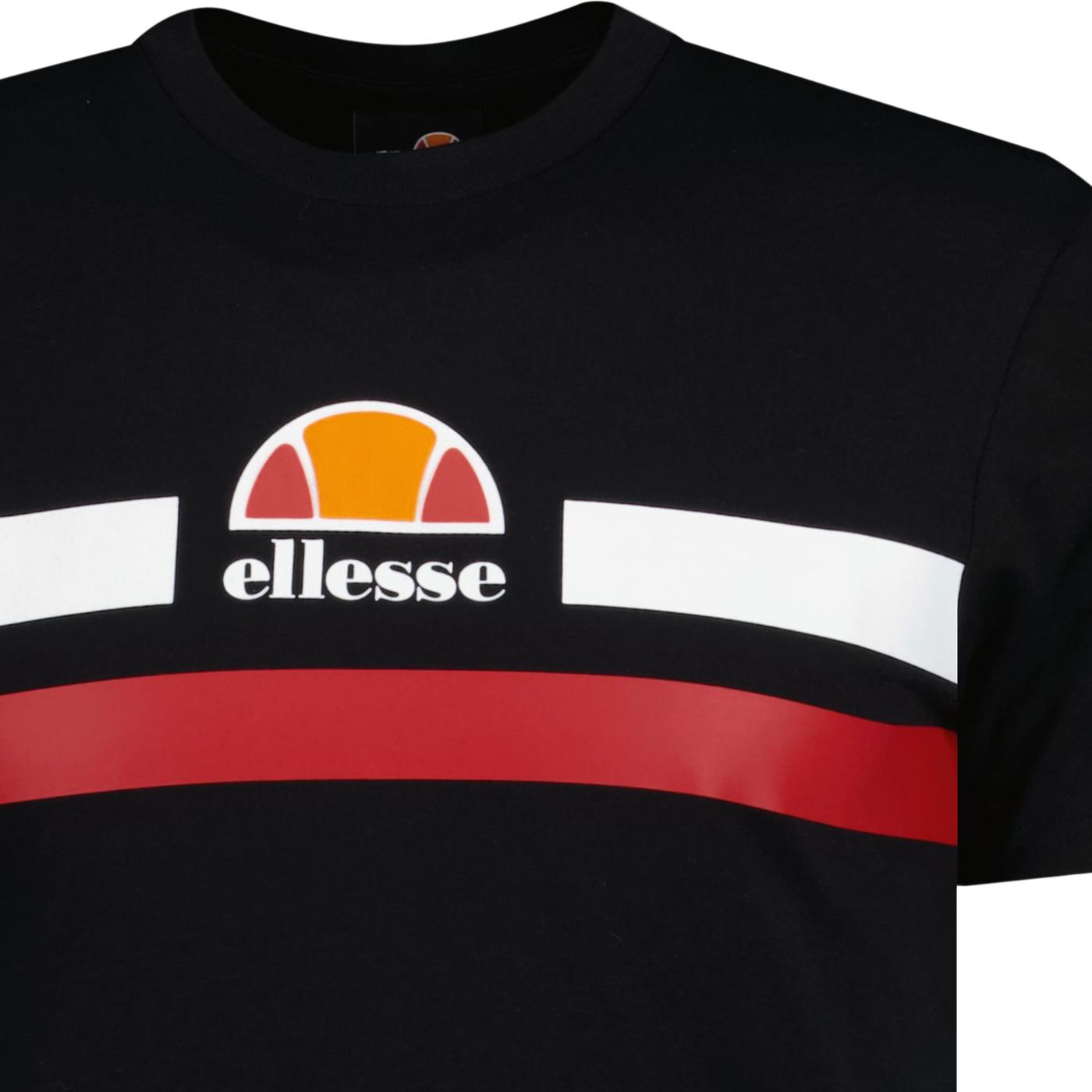 Aprel ELLESSE Retro 70s Chest Stripe Tee Black/White/Red