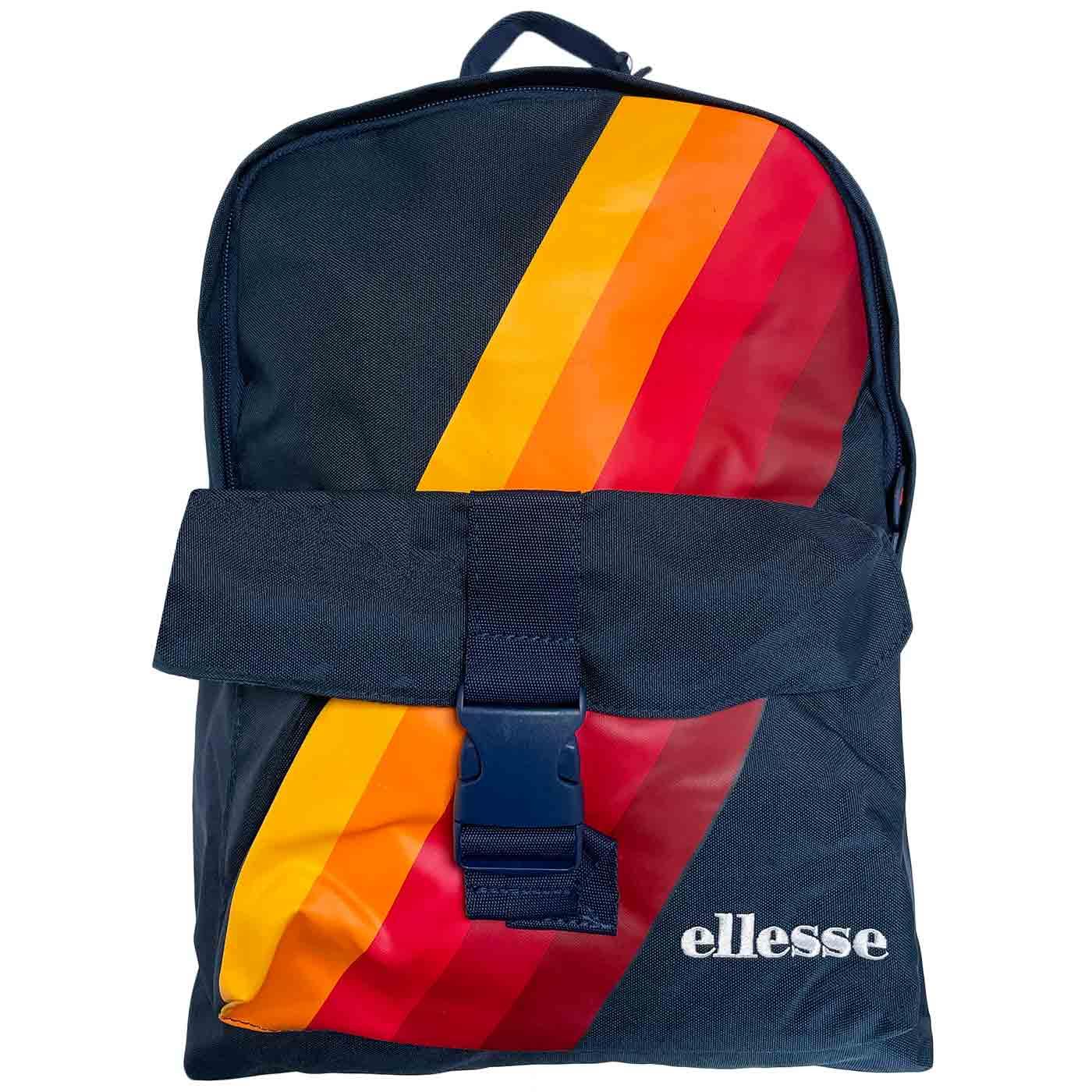 Banio ELLESSE Retro 70s Stripe Backpack in Navy