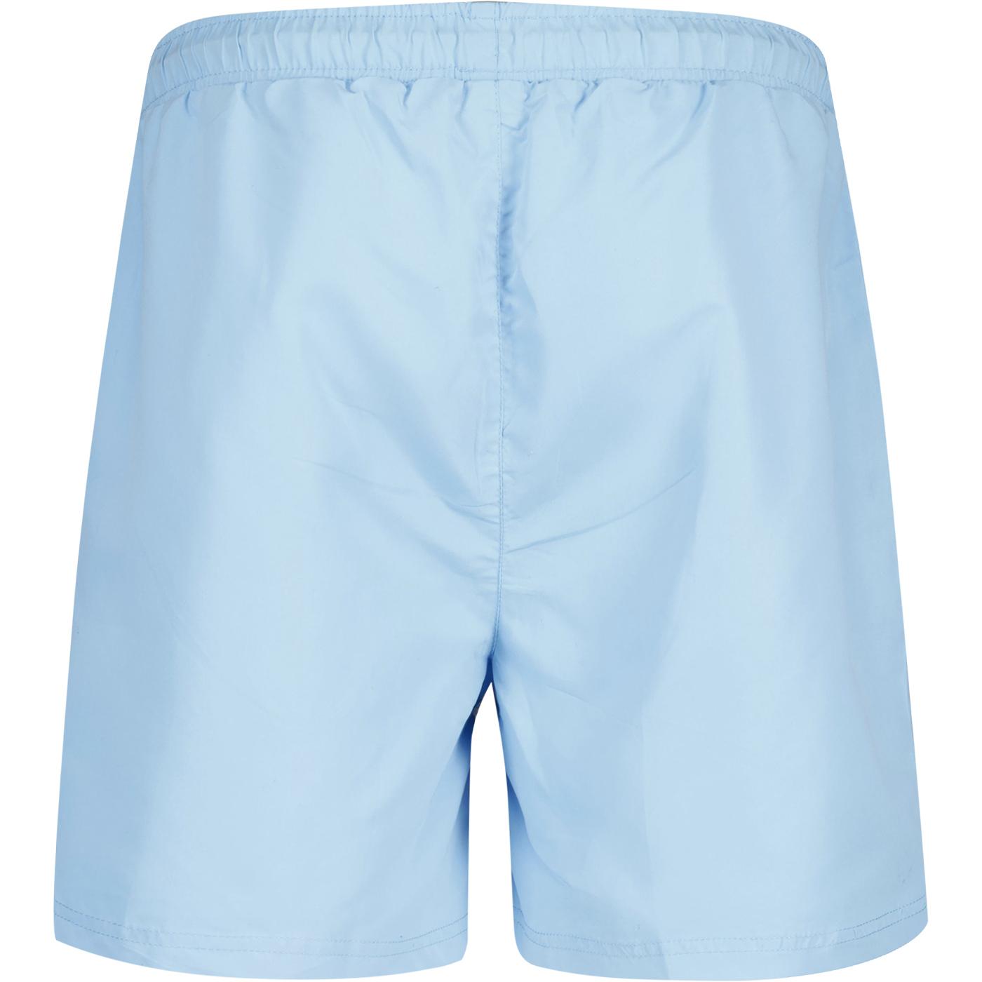 Ellesse Knights Men's Retro Sports Plain Swim Shorts Light Blue