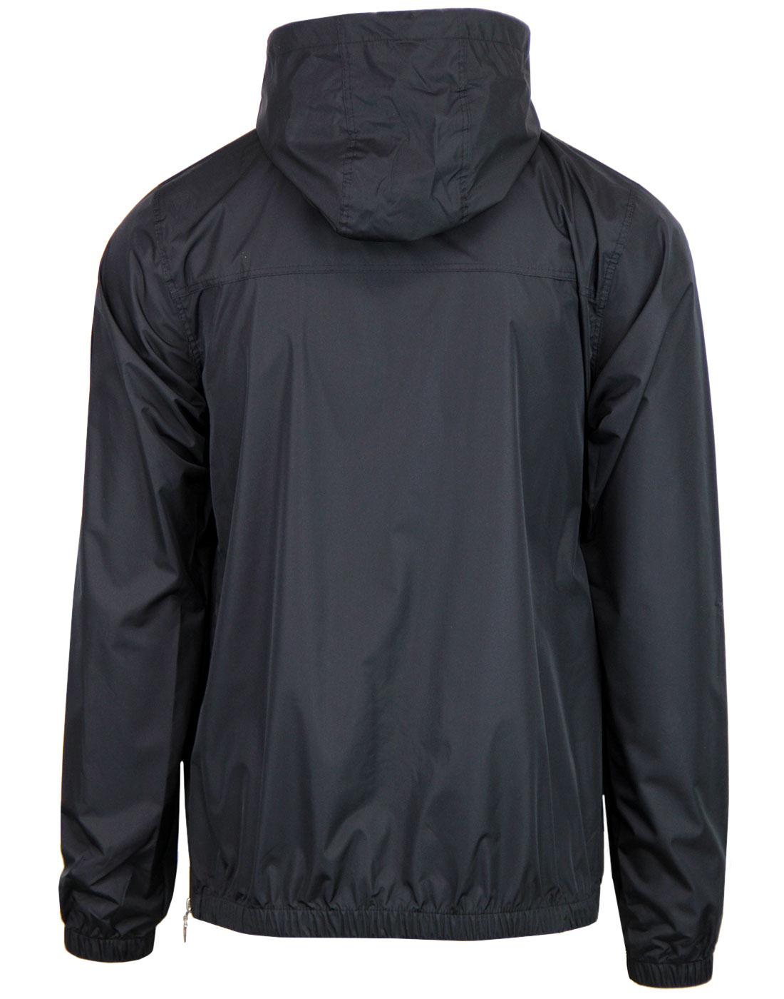 ELLESSE Montgomery Retro 1980s Overhead Jacket in Black