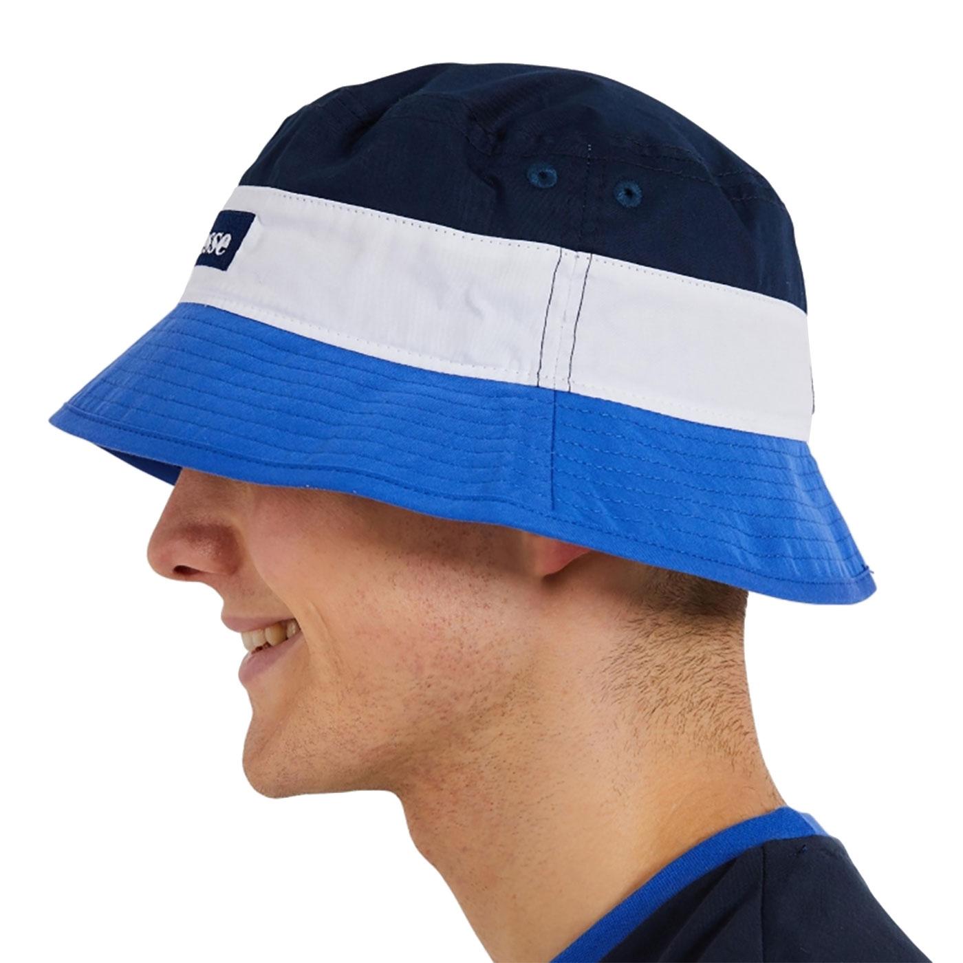 ELLESSE 'Onzio' Retro Colour Block Bucket Hat in Blue