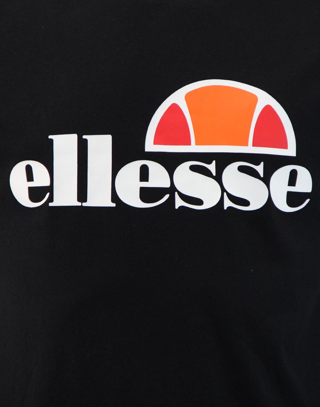 Ellesse Prado Mens Retro 1980s Classic Logo T Shirt Anthracite