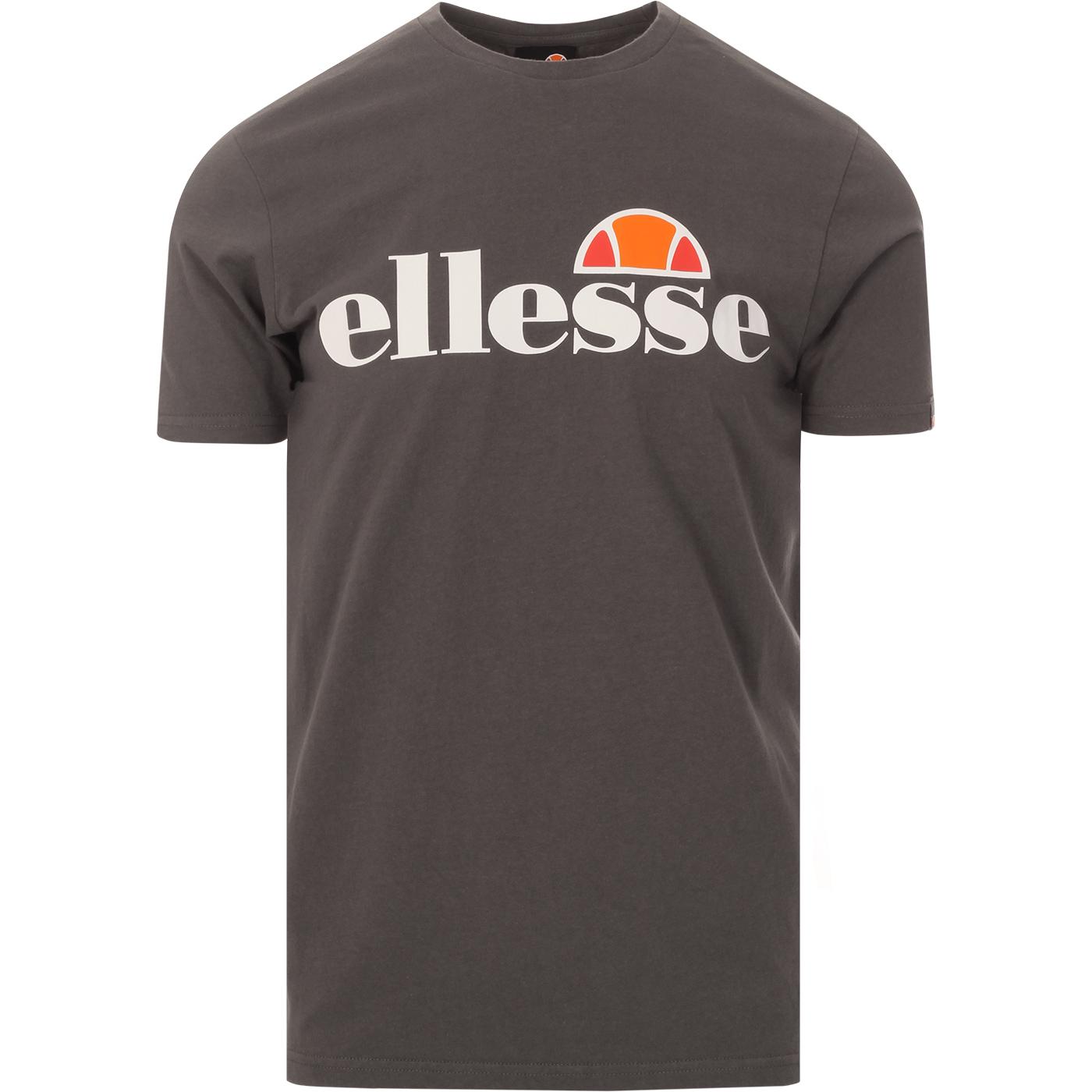 ELLESSE Prado Retro 1980s Logo Crew T-shirt in Dark Grey
