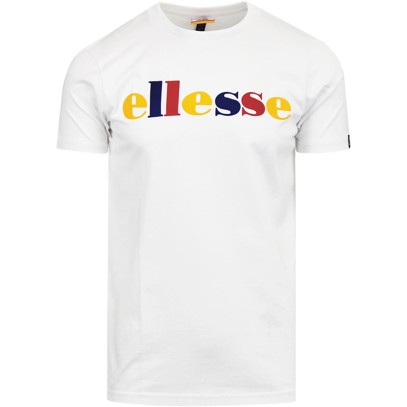 ELLESSE 'Reno' Men's Pop Colour Chest Logo T-Shirt in White