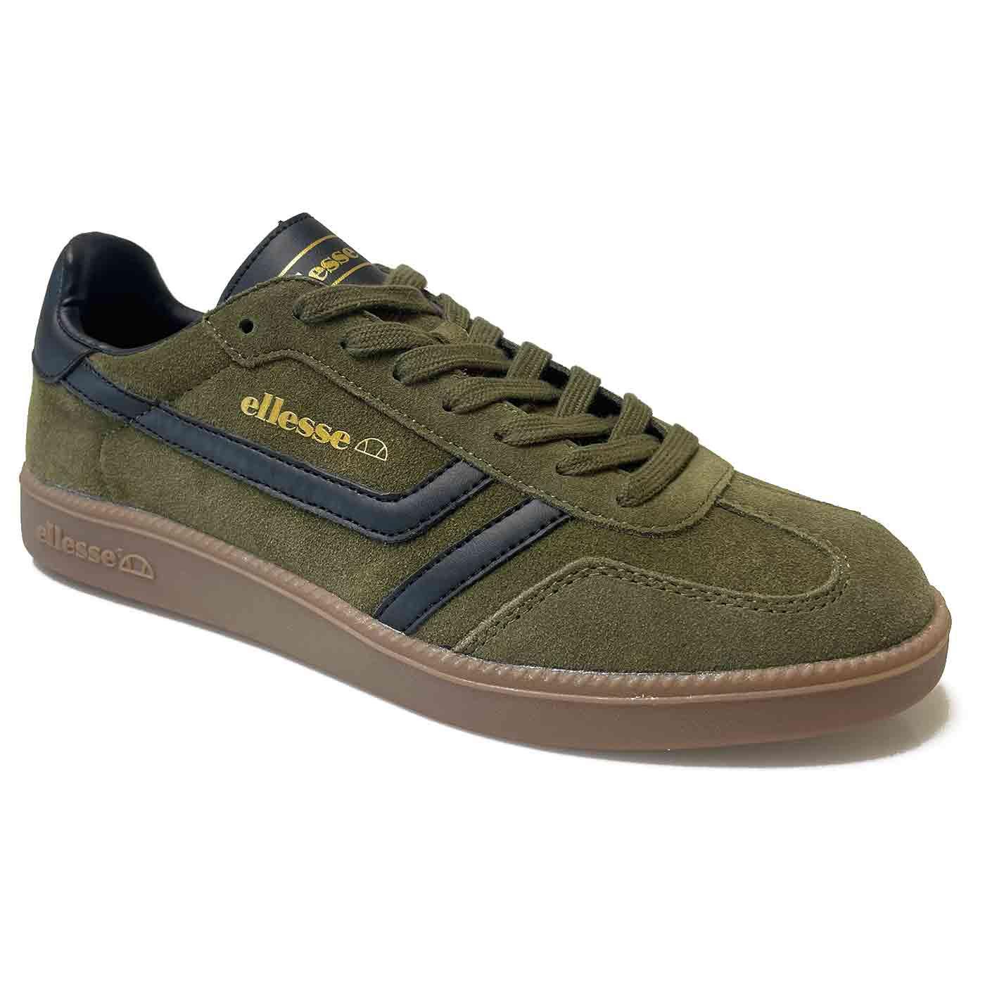 Roma Ellesse Retro 80s Suede Cupsole Trainers K/B