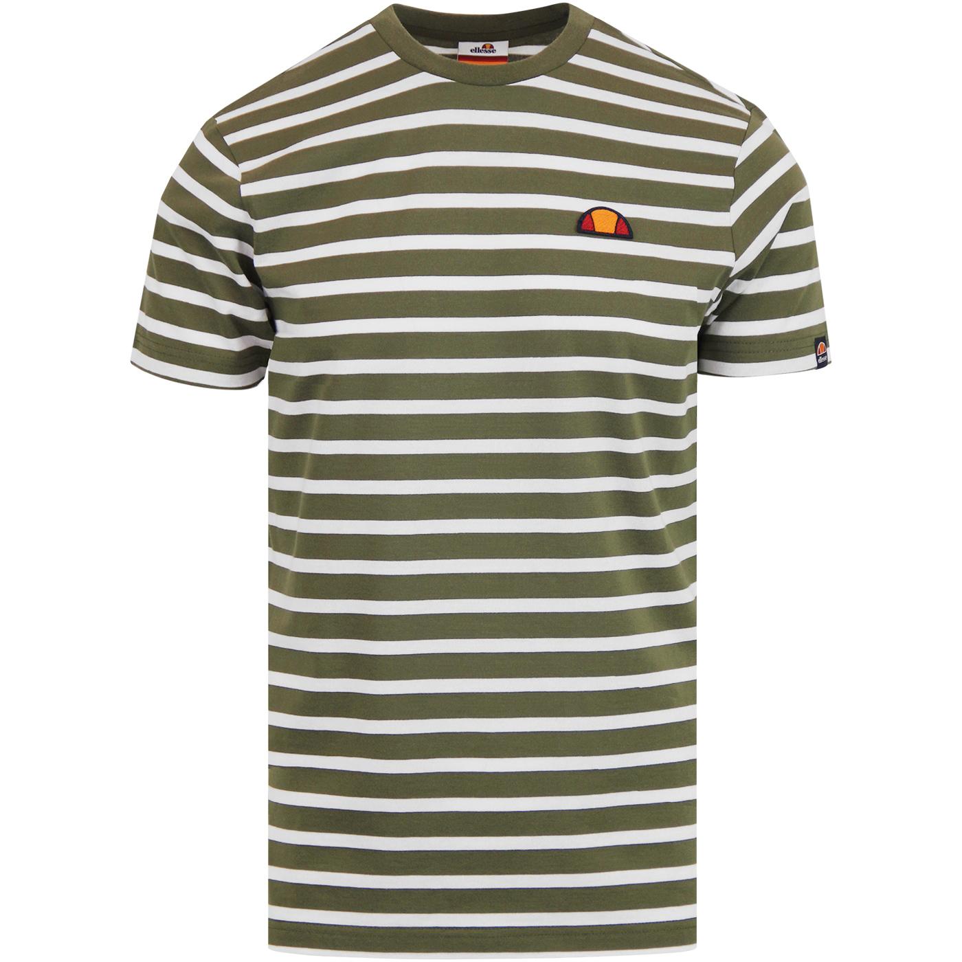 Sailo ELLESSE Mens Retro Breton Stripe T-Shirt K