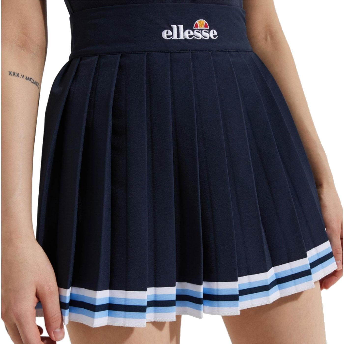 ELLESSE 'Skate' Retro Pleated Tennis Mini Skirt in Navy