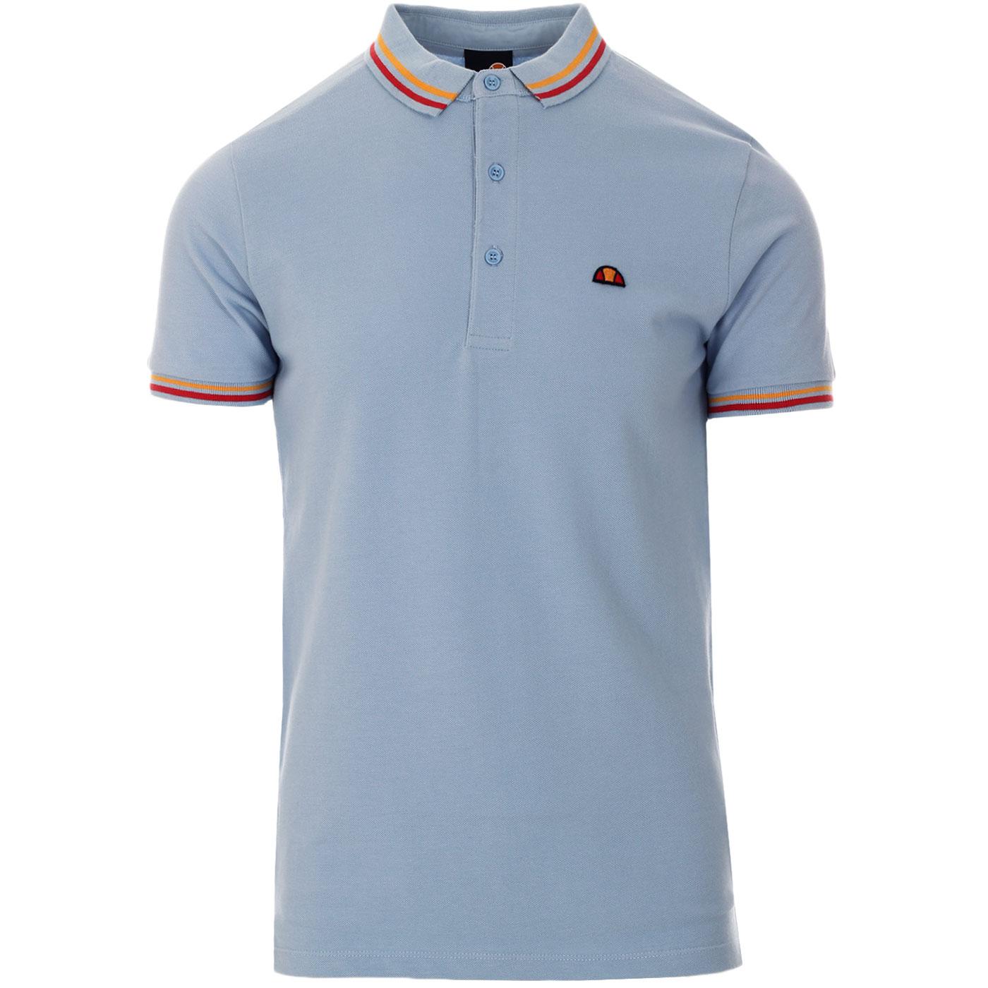 Solana ELLESSE Retro Mod Tipped Pique Polo Top LB