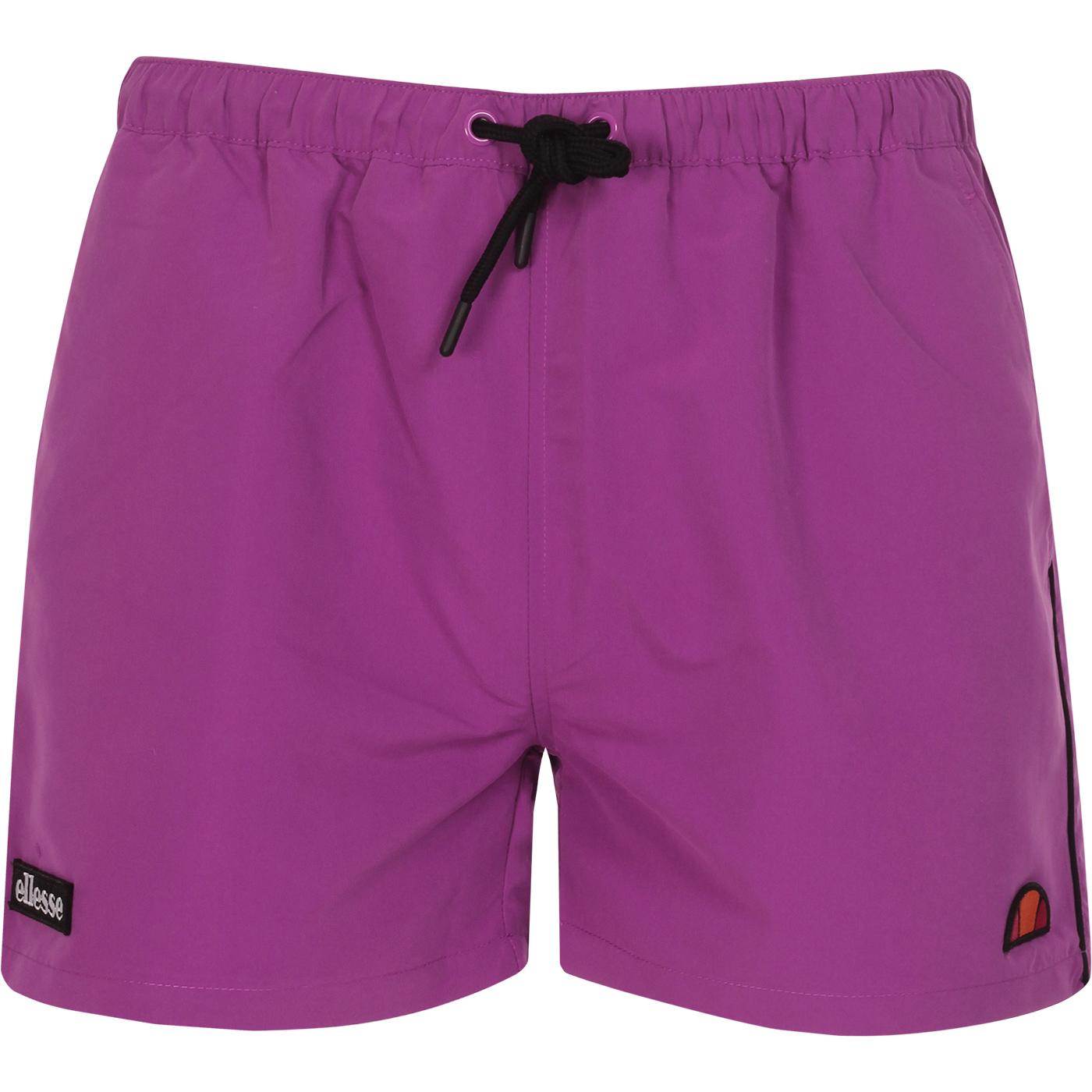 ELLESSE Dem Slackers Retro 80s Swim Shorts in Purple