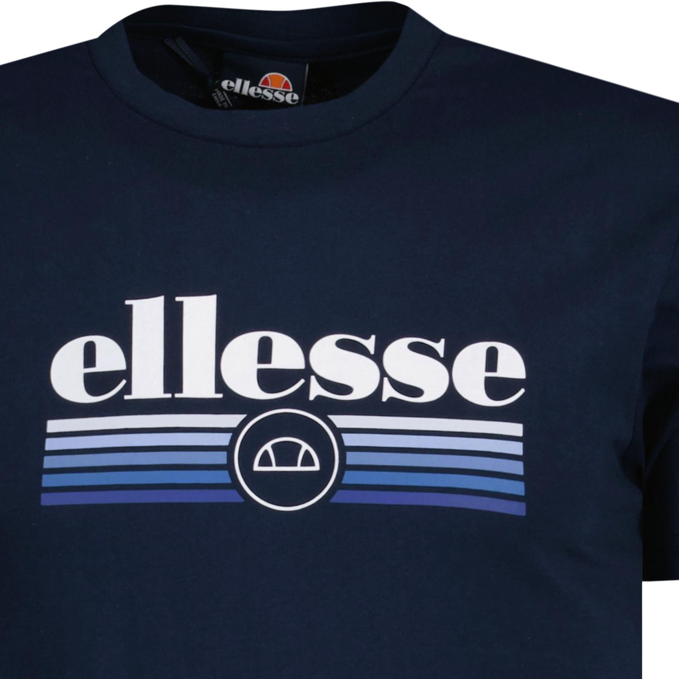 Terracina Ellesse Heritage Retro 80s Tee in Navy