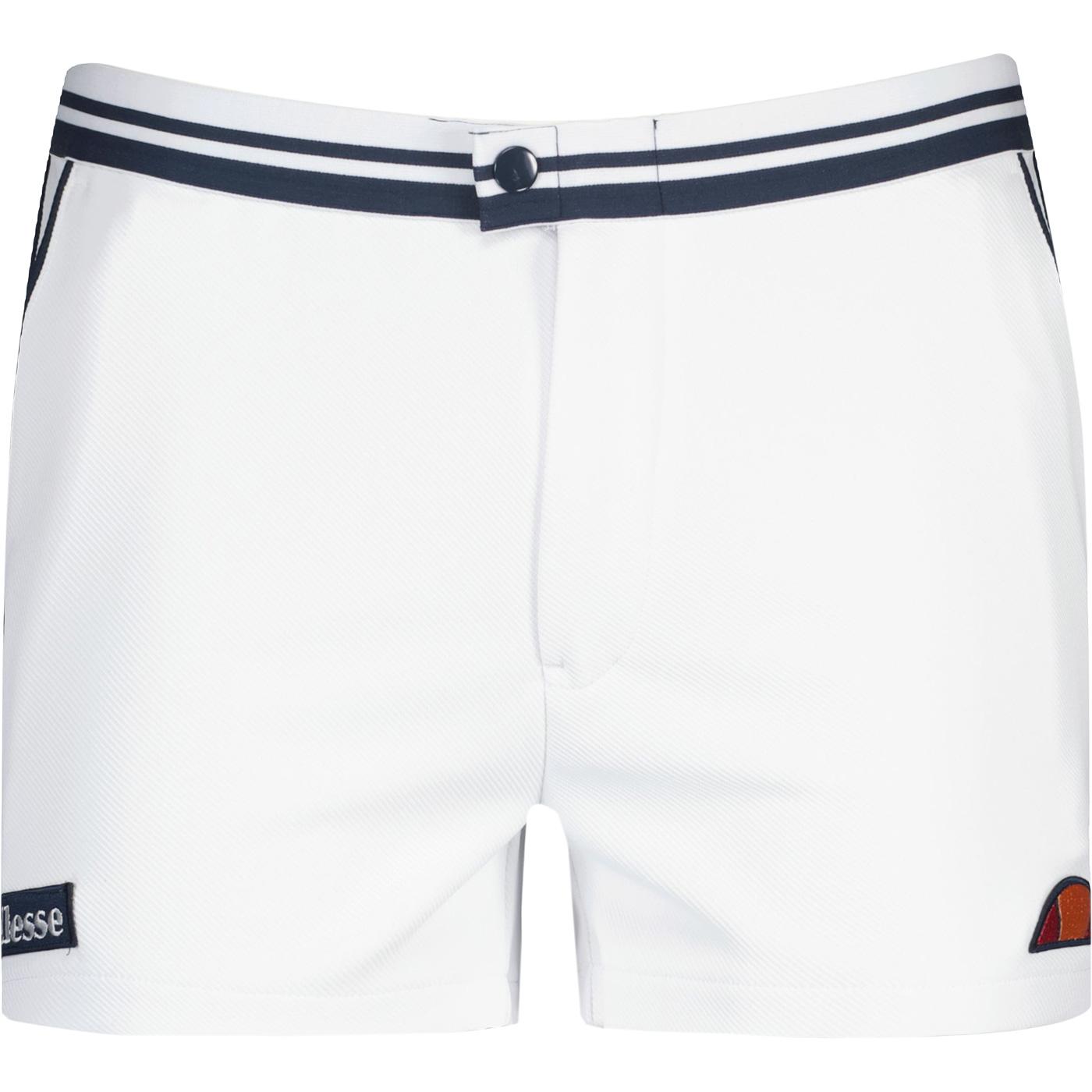 Tortoreto ELLESSE Retro 1980s White Tennis Shorts 