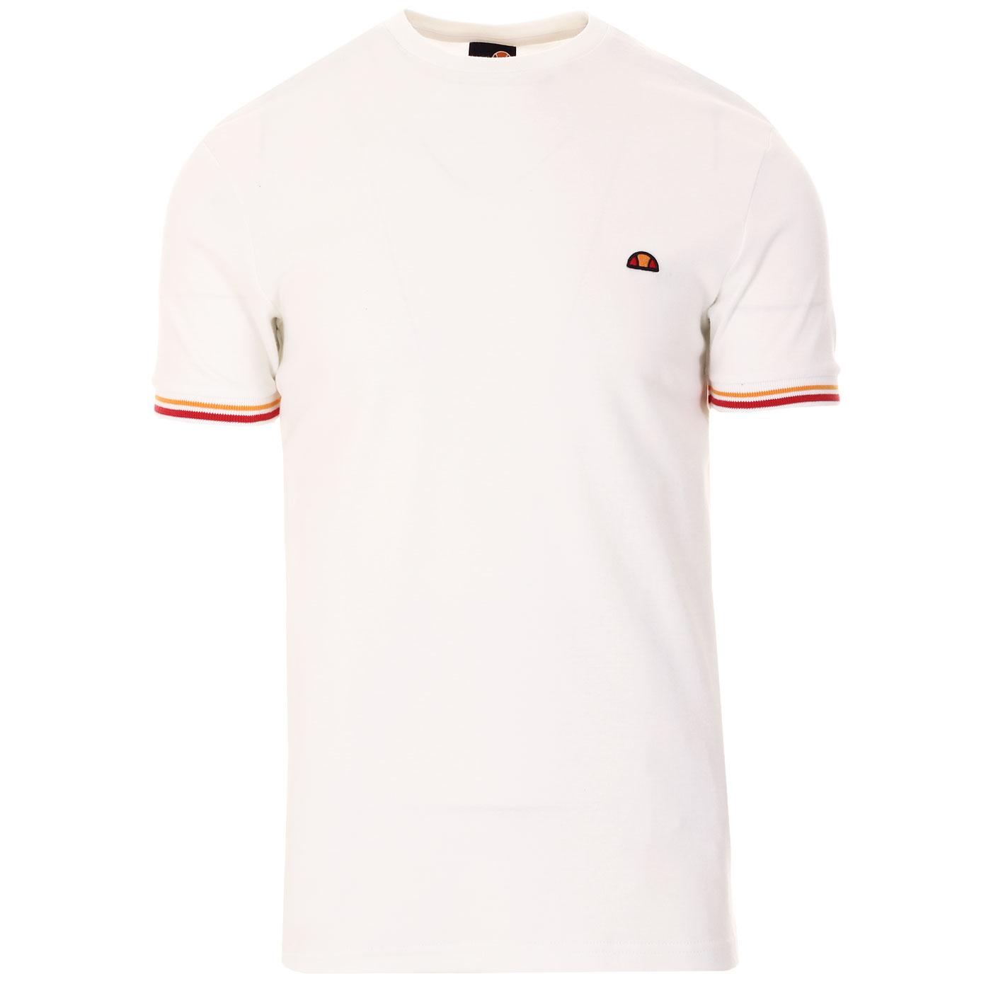 Towers ELLESSE Retro Mod Tipped Cuff Tee (White)