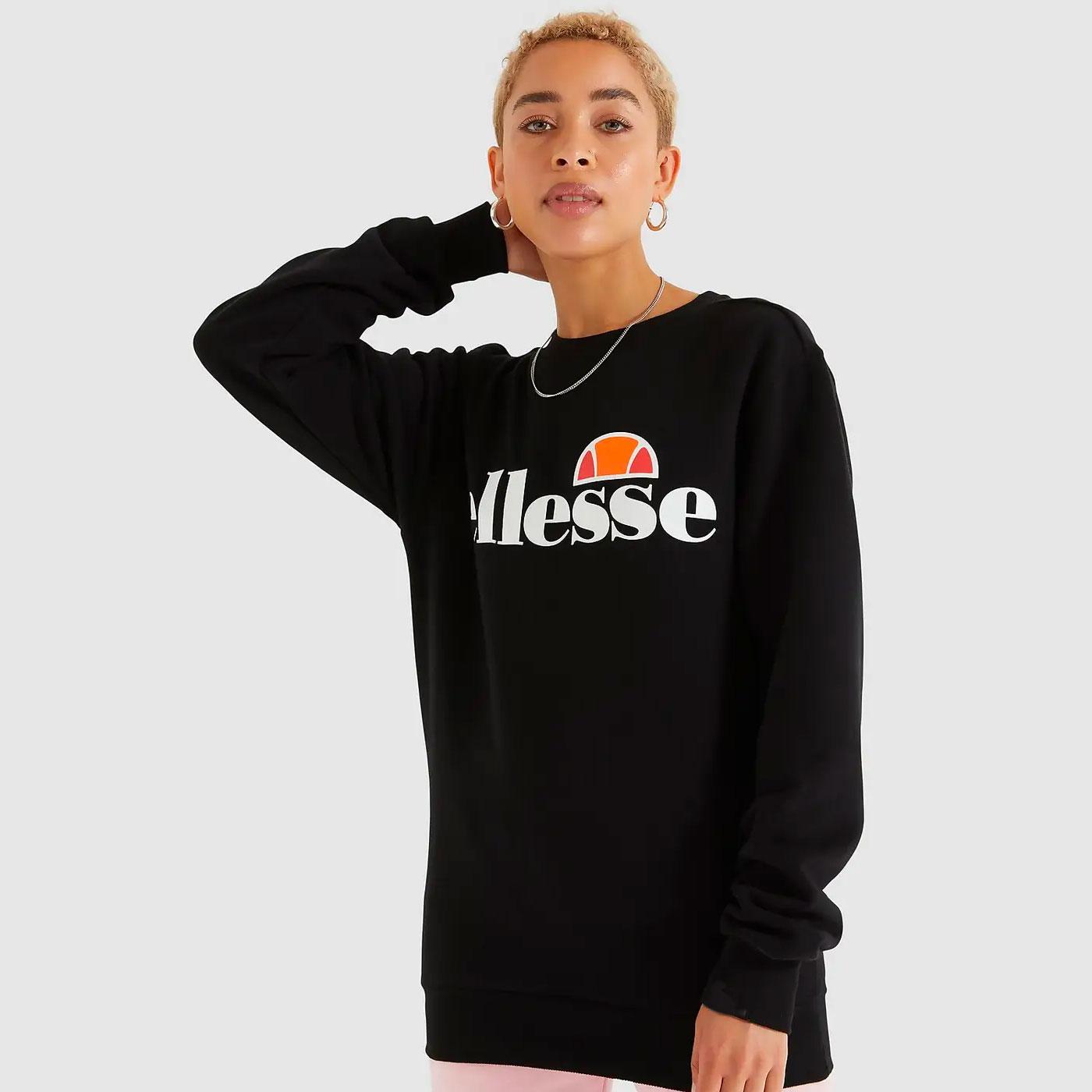 Ellesse Women's Agata Retro 80s Sweatshirt in Black