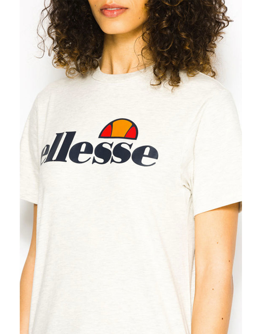 ELLESSE WOMENS Albany Retro 80s Relaxed Fit T-Shirt in Oatmeal