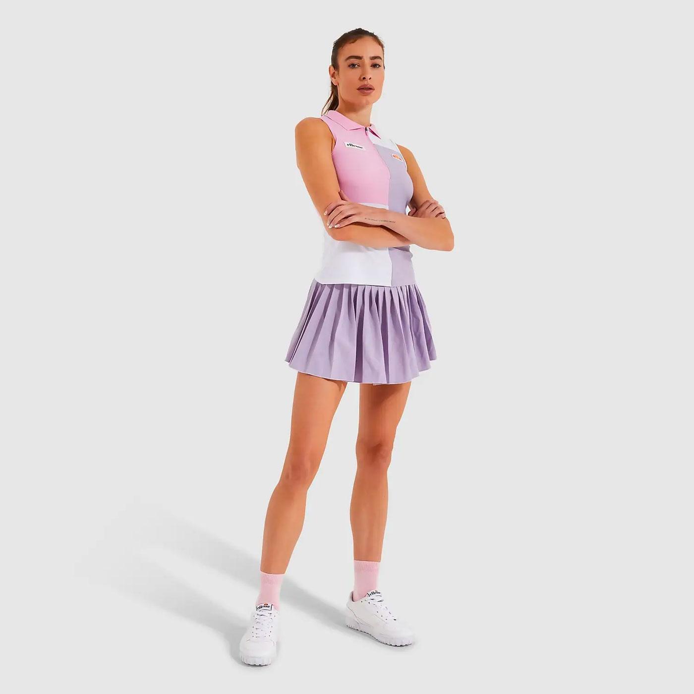 Ellesse Stiorra Retro 80s Tennis Purple Skort Shorts in