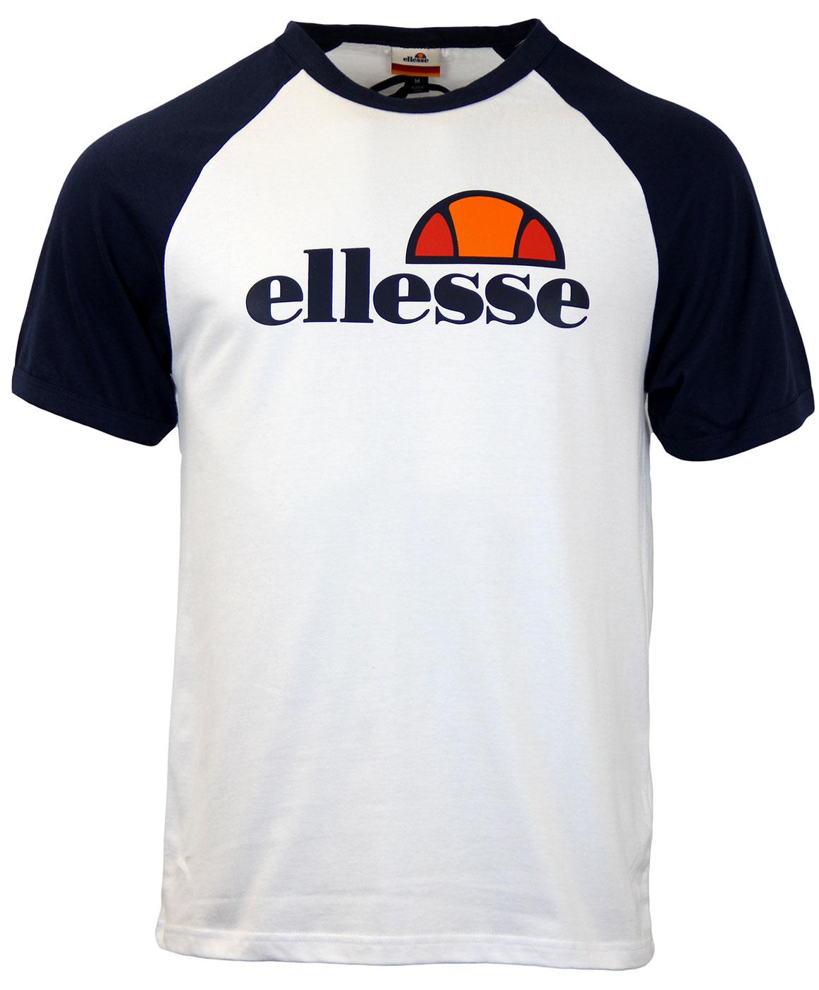 Cassina ELLESSE Retro 1980s Raglan Logo T-shirt WN