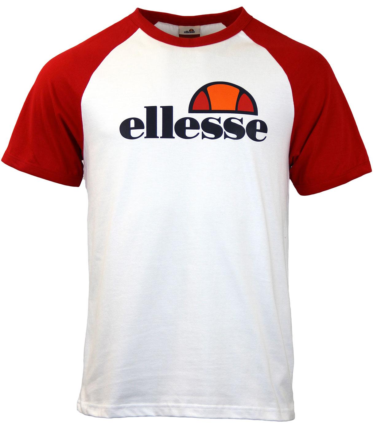 Cassina ELLESSE Retro 1980s Raglan Logo T-shirt WR
