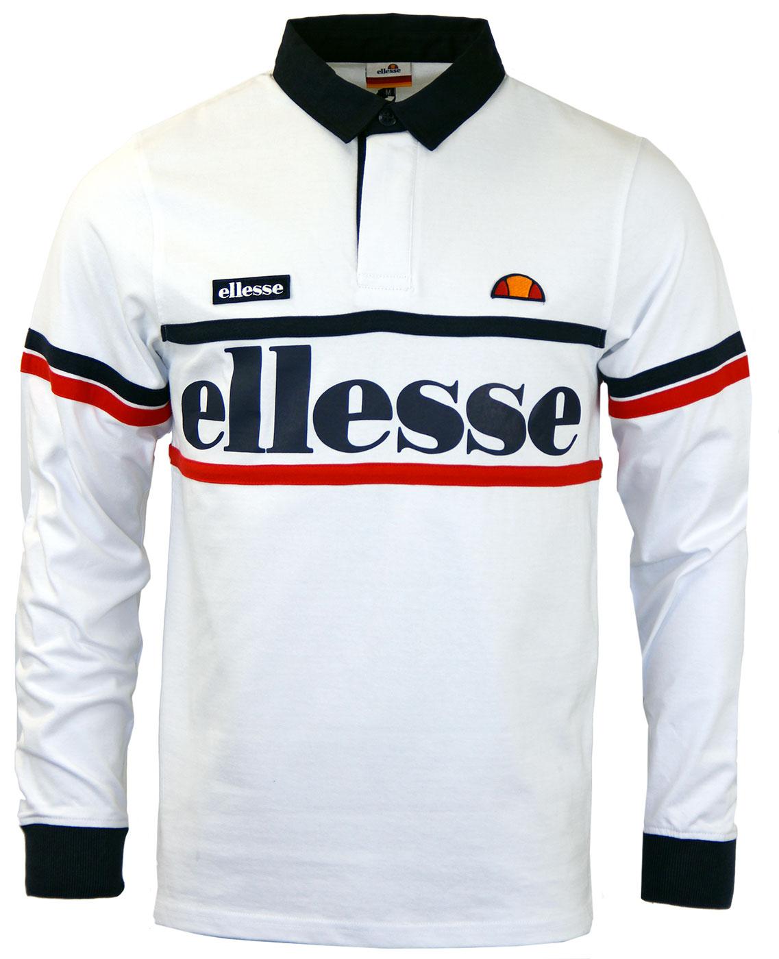 Ghiraldini ELLESSE Retro 1980s Stripe Rugby Top W