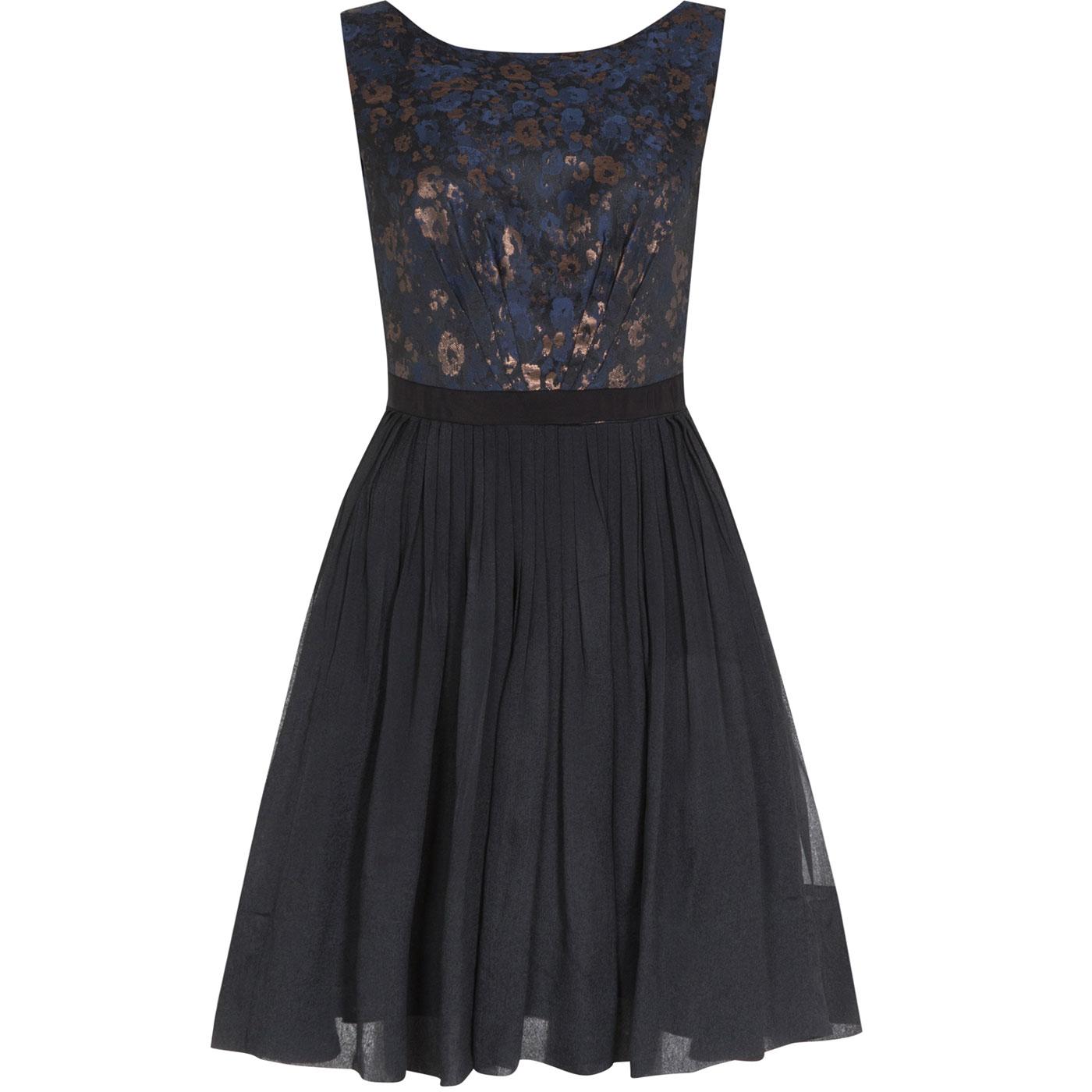 Abigail EMILY AND FIN Retro Floral Jacquard Dress