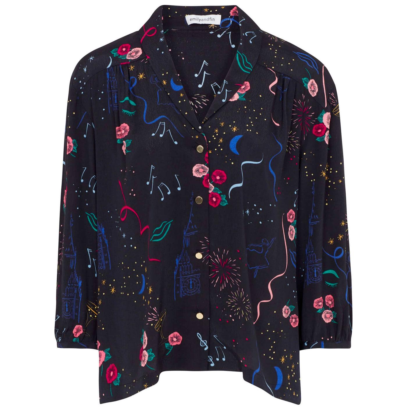 Florrie EMILY & FIN New Years Party Printed Blouse