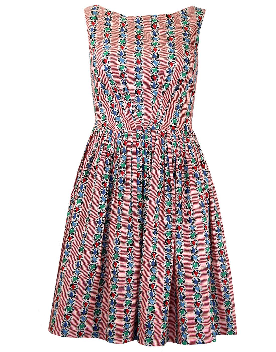Abigail EMILY AND FIN Retro 50s Marble Pleat Dress