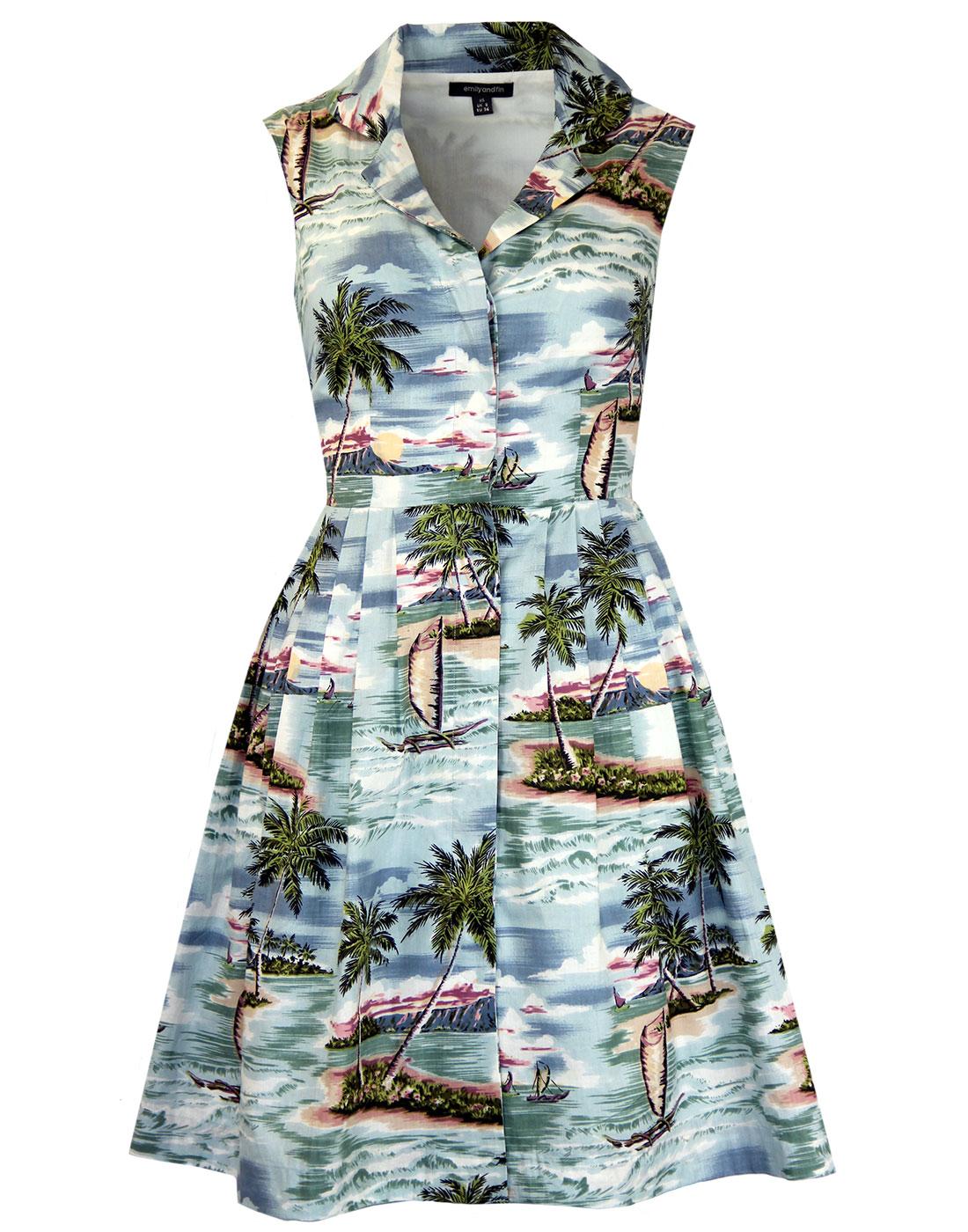 Jessica EMILY AND FIN Vintage Hawaiian Shirt Dress