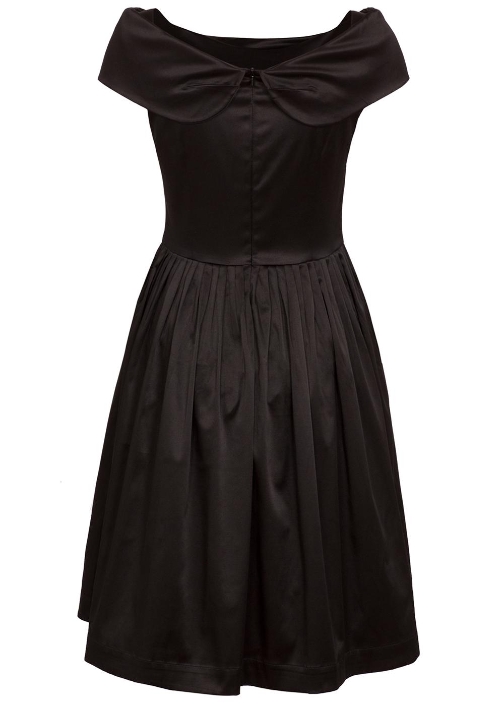 EMILY AND FIN Norma Retro 50s Vintage Shawl Collar Evening Dress