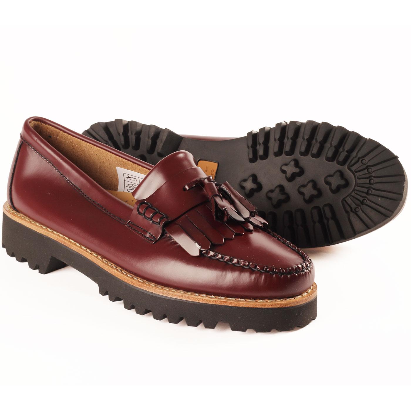 Bass Weejuns Womens Esther Kiltie Tassel Loafers In Wine 5531