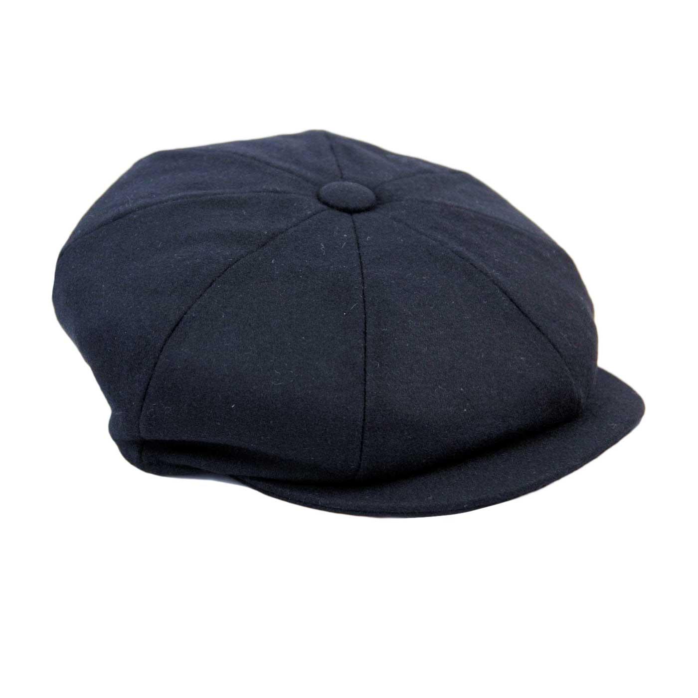 Alfie FAILSWORTH Retro 8 Panel Bakerboy Cap Navy