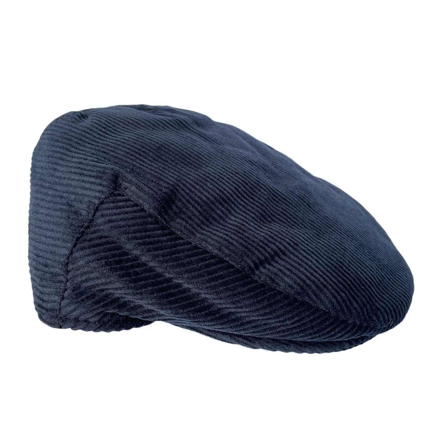 Failsworth Traditional Corduroy Flat Cap (Navy)