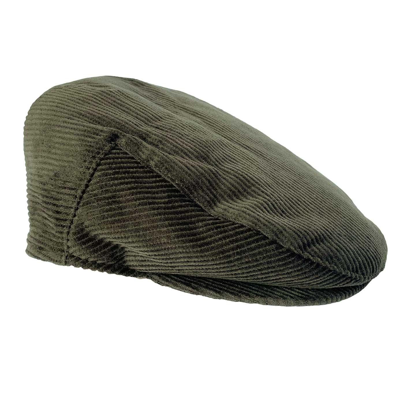 Failsworth Traditional Corduroy Flat Cap (Olive)