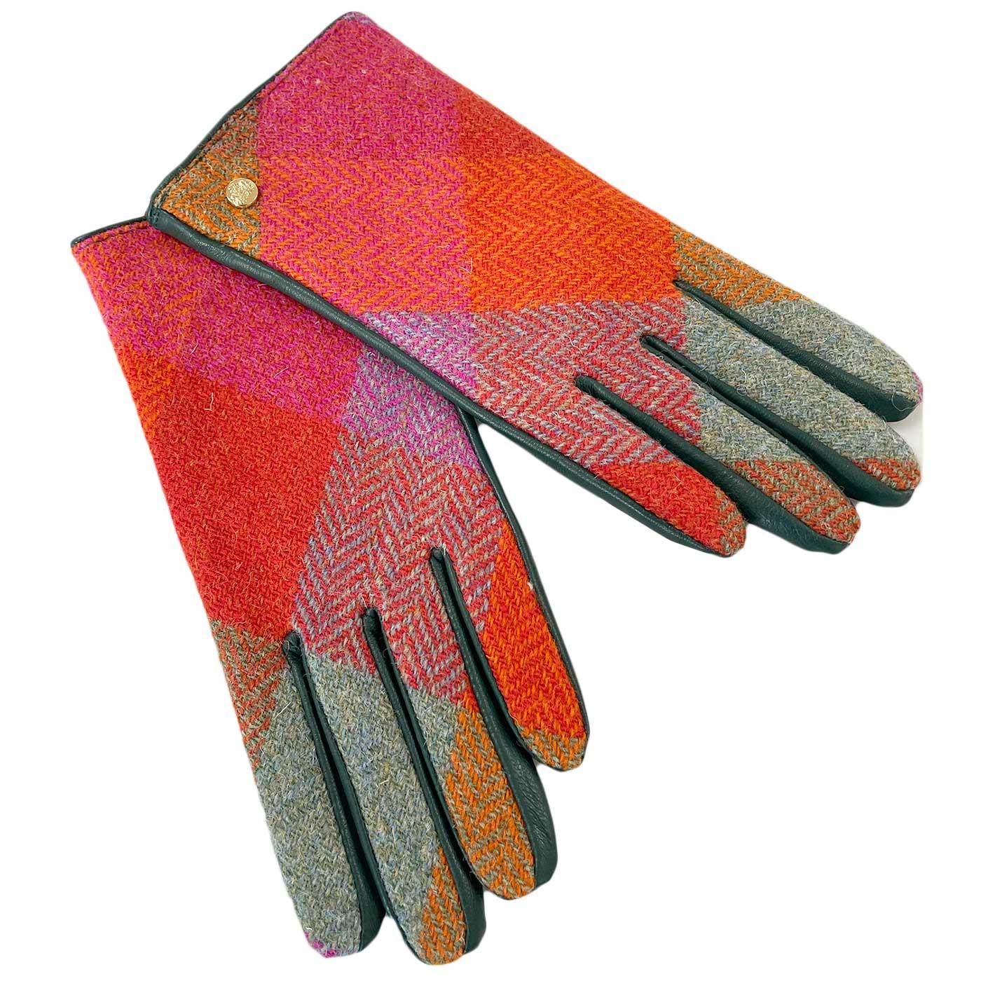 Harriet Failsworth Harris Tweed & Leather Gloves T