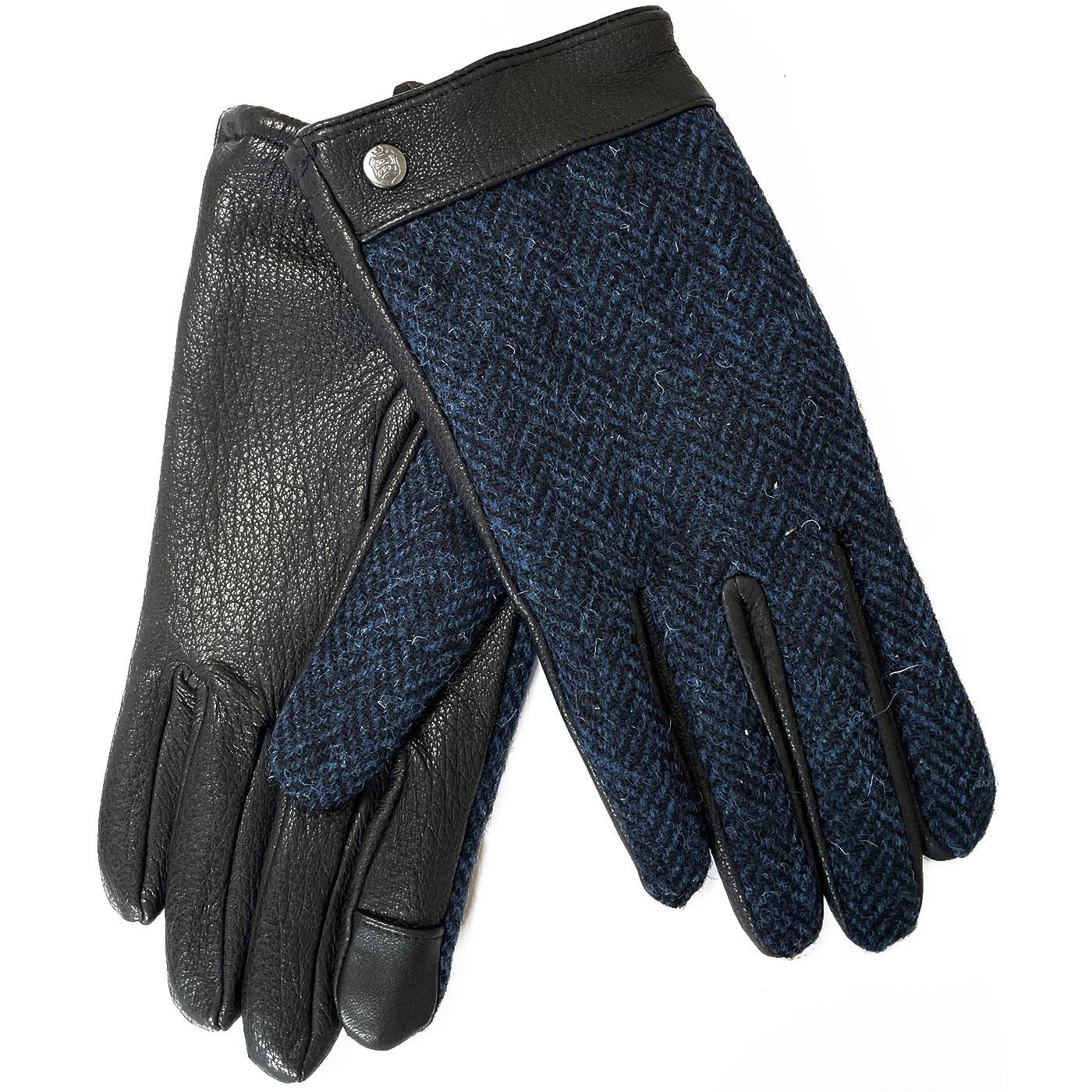 Lundale Failsworth Harris Tweed & Leather Gloves B