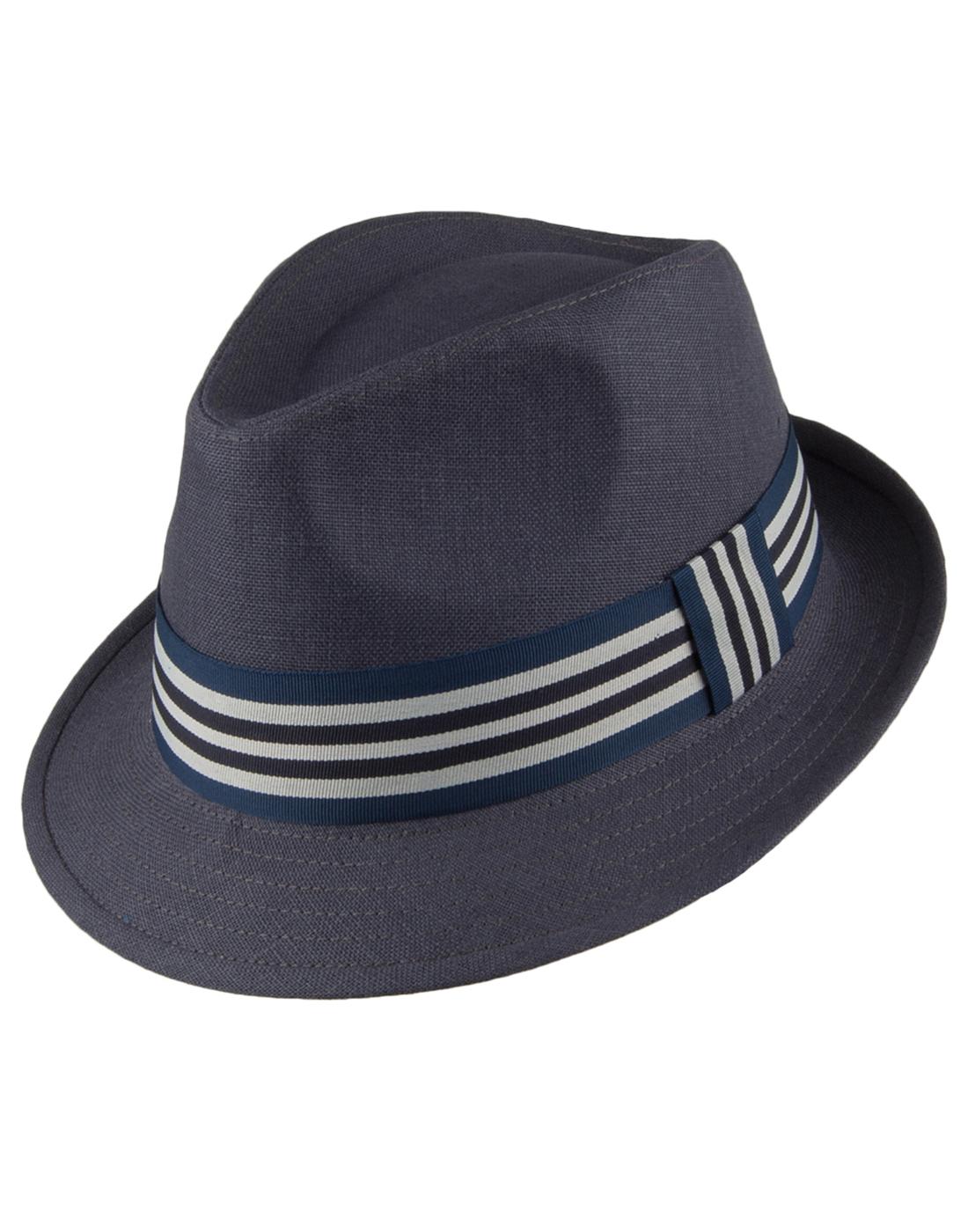 FAILSWORTH Retro Irish Linen Summer Trilby Hat 