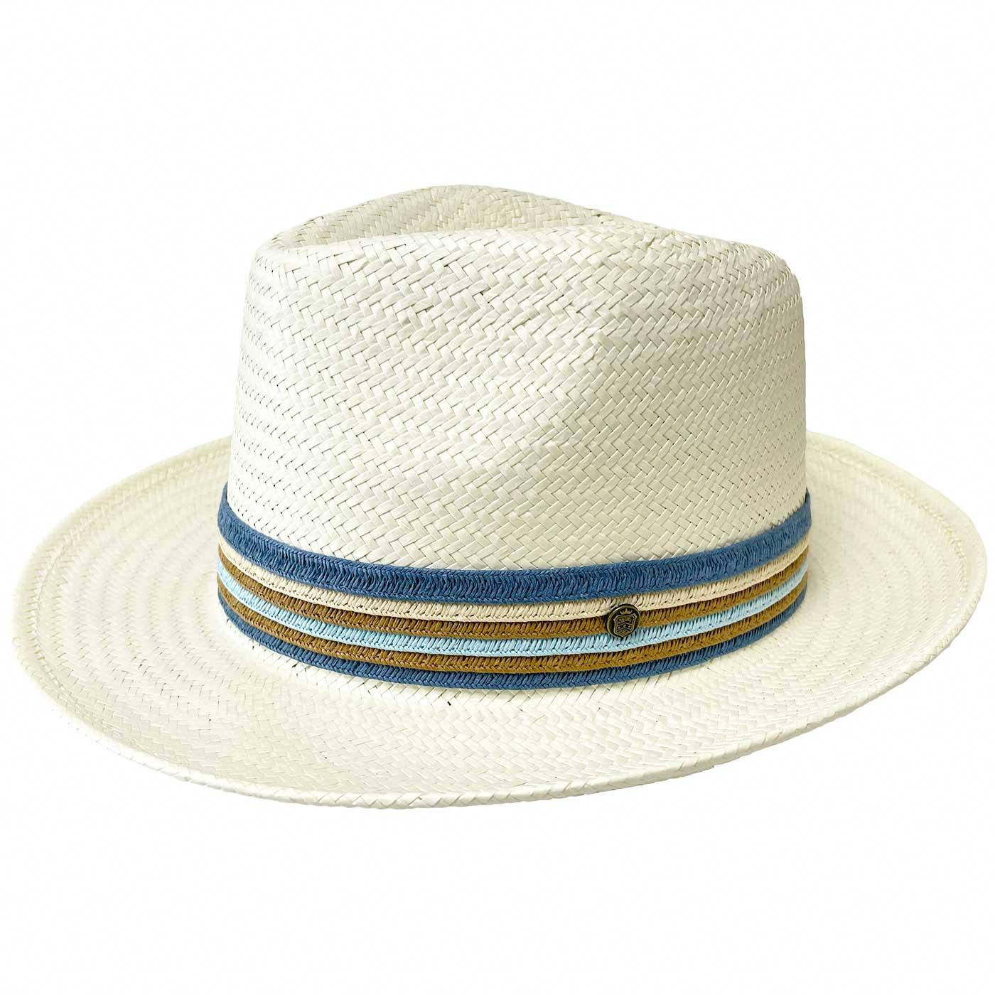 Monaco Failsworth Toya Straw Bleach Fedora Hat