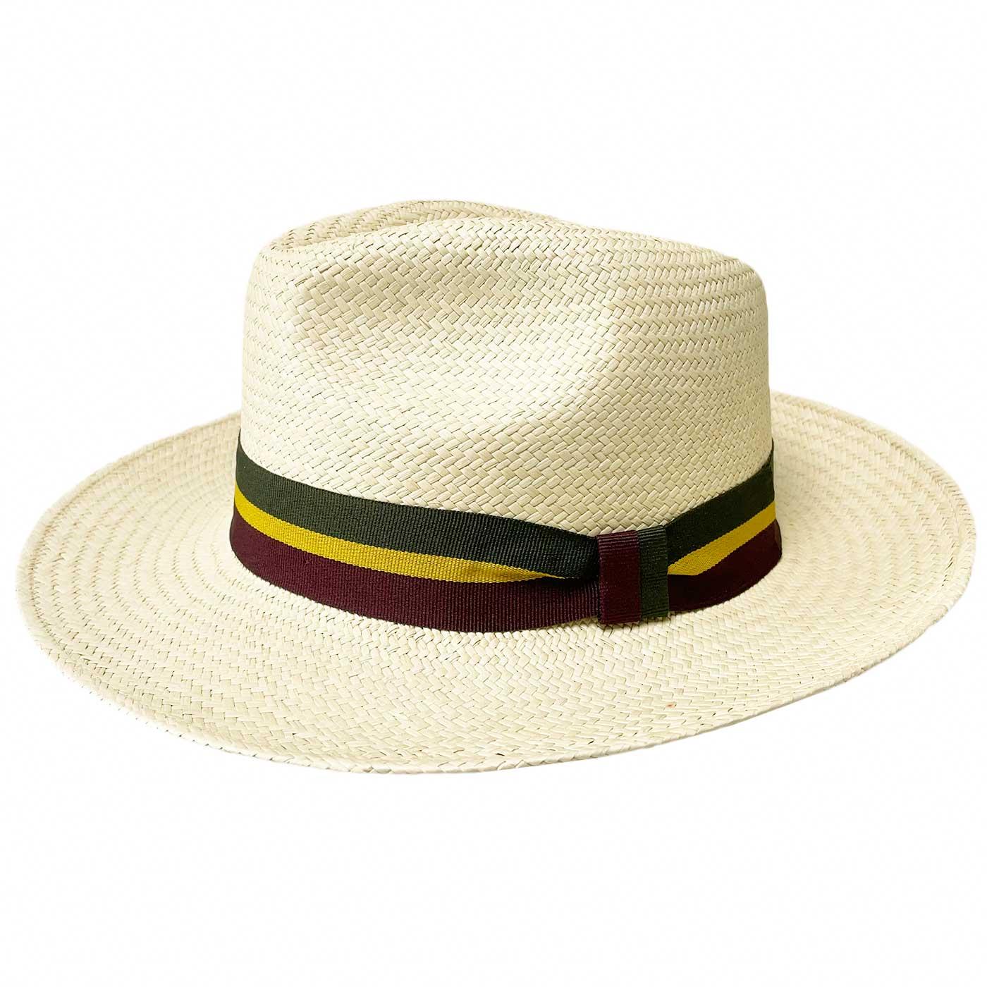 Failsworth Hand Woven Retro Regimental Panama Hat