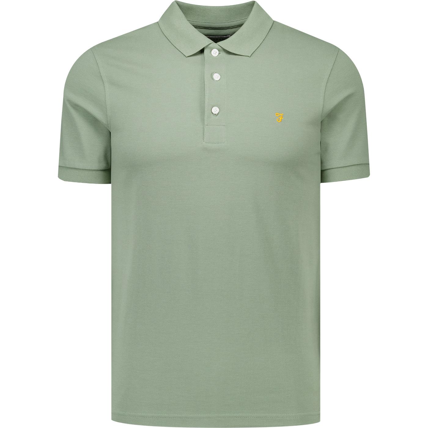 Blanes Farah Classic Tarragon Green Mod Pique Polo