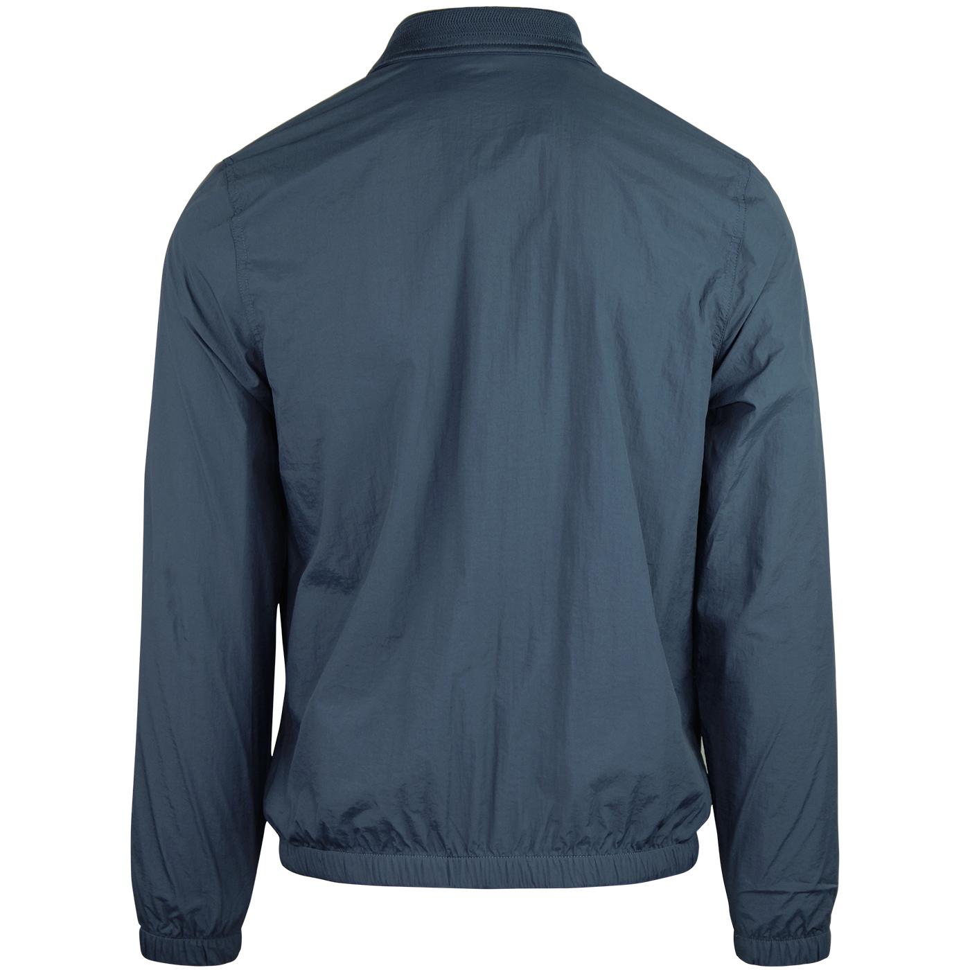 FARAH Dougans Retro Mod Blouson Windbreaker Jacket Blue