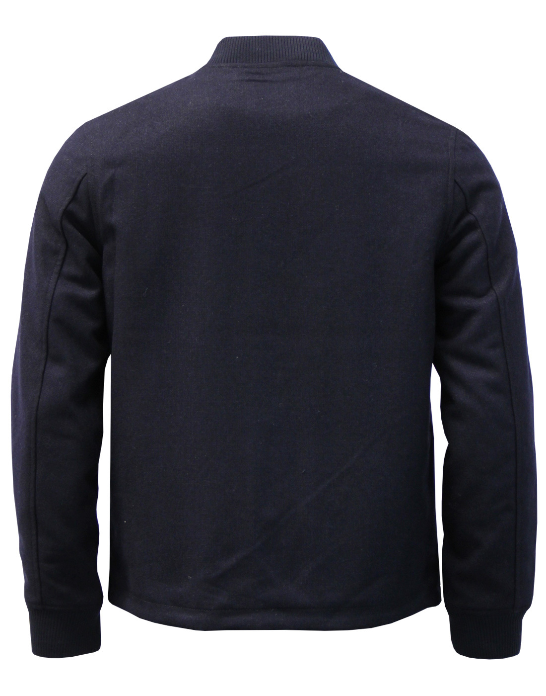 FARAH Leinster Men's Retro Mod Melton Coaches Jacket in True Navy